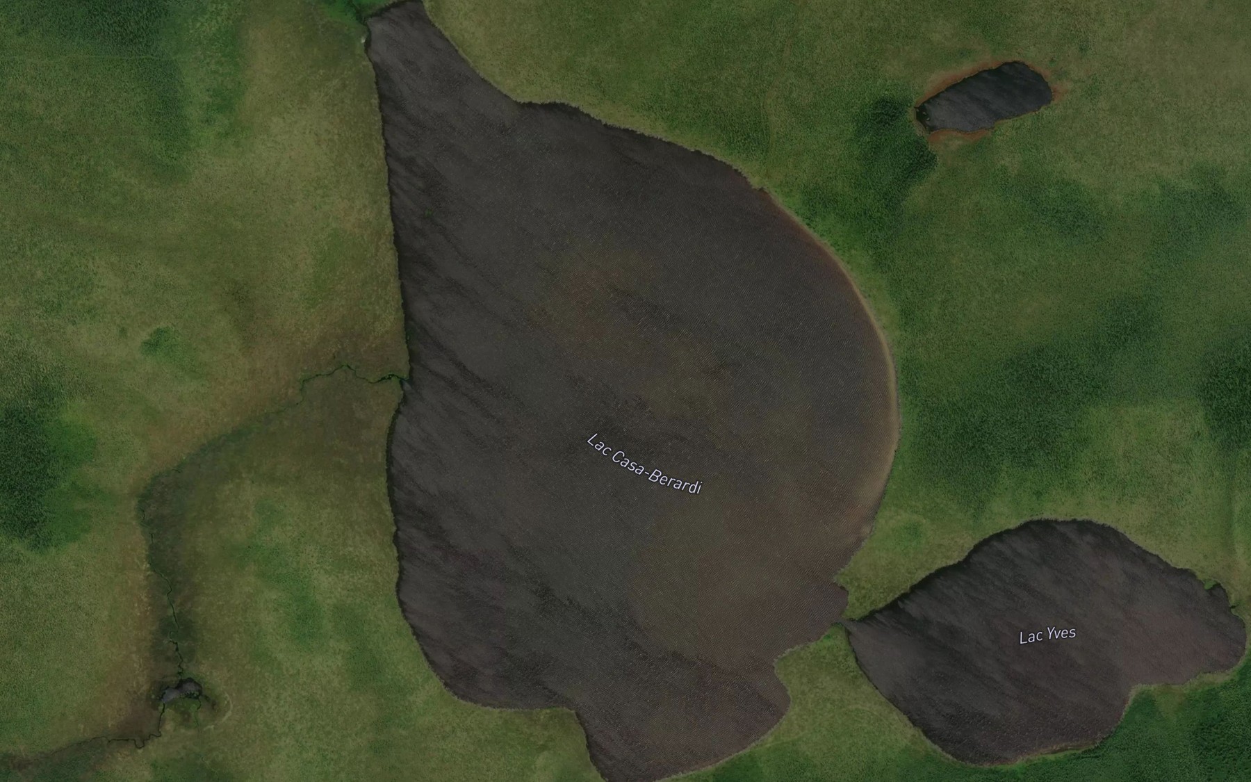 Satellite map of the Lac Casa-Berardi