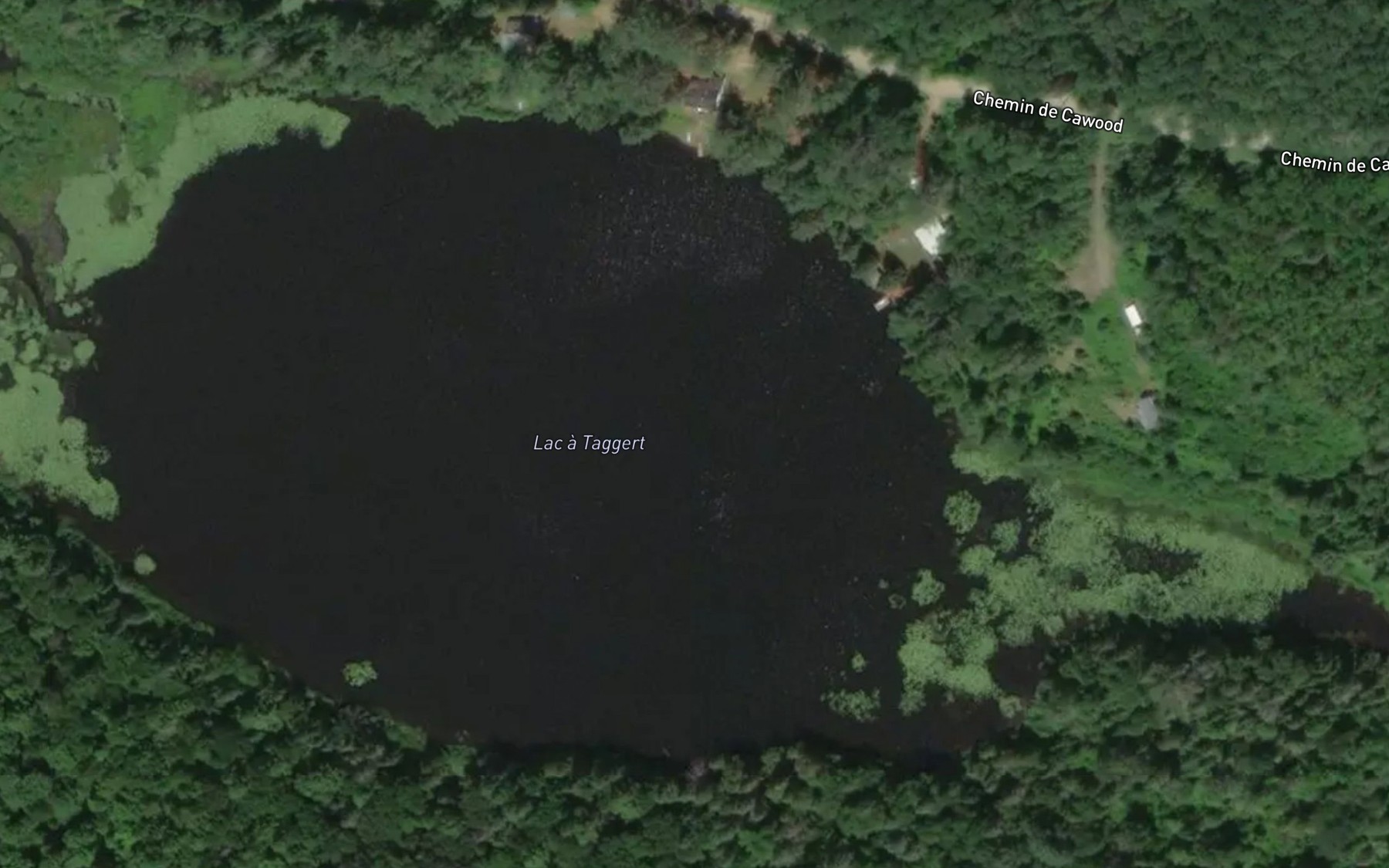 Satellite map of the Lac a Taggert