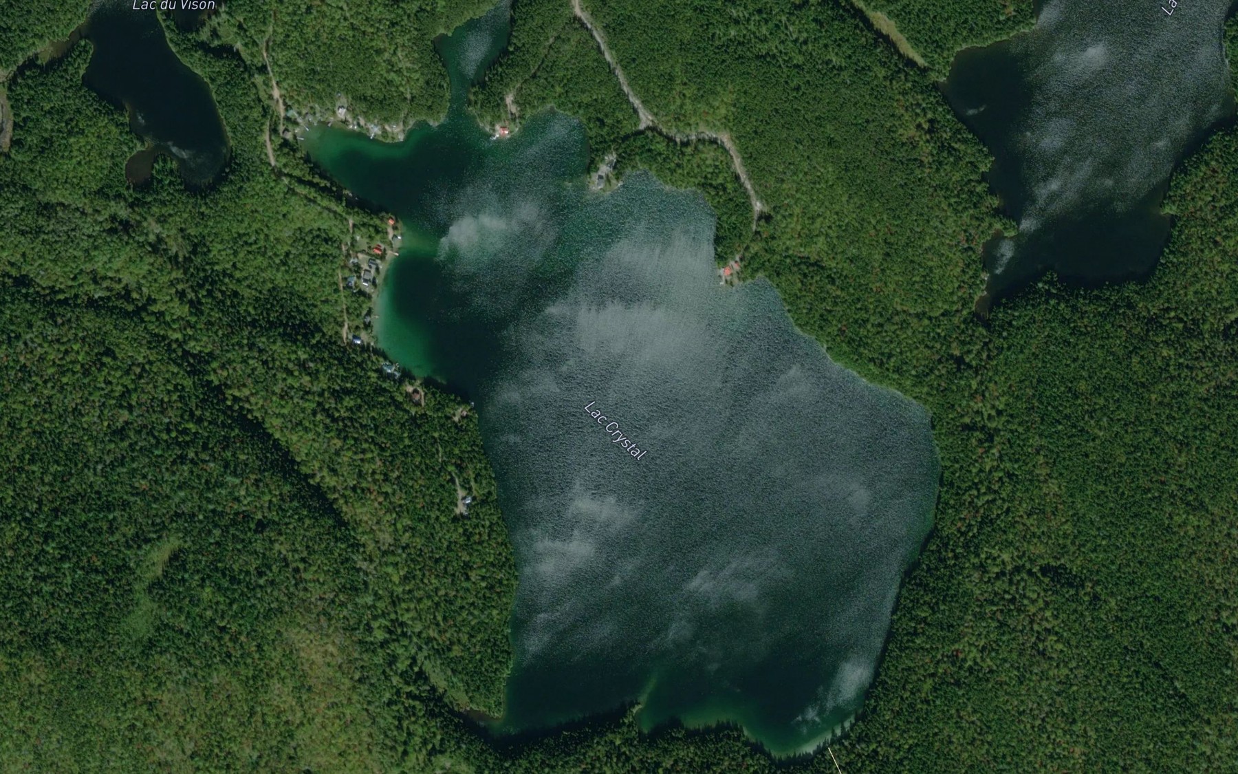 Satellite map of the Lac Crystal