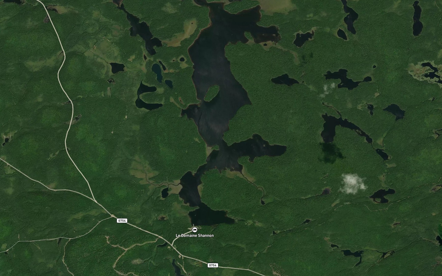 Satellite map of the Baie Louise
