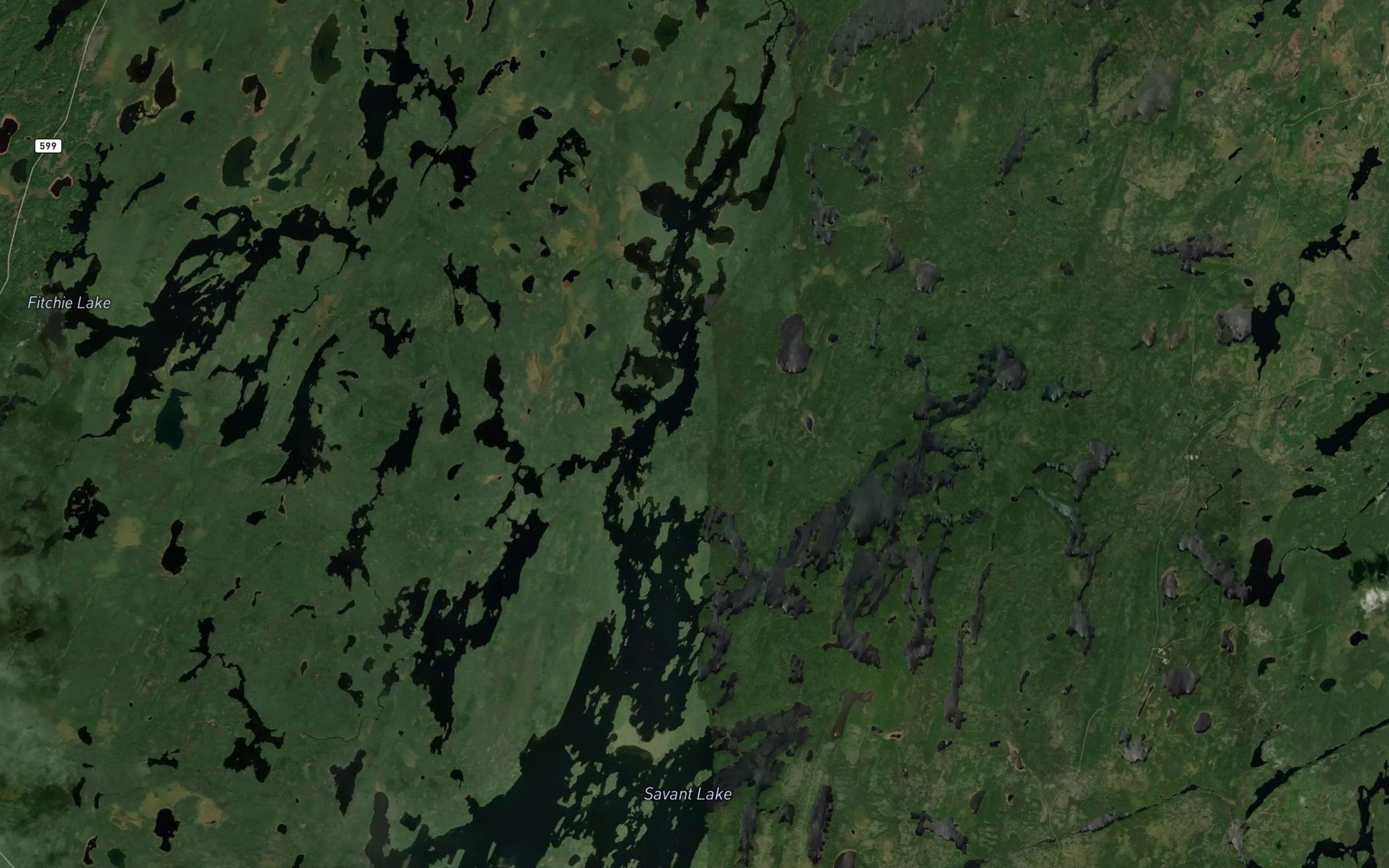 Satellite map of the North Arm