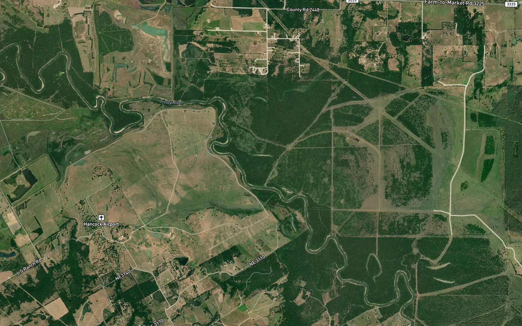 Satellite map of the Horseshoe Bend