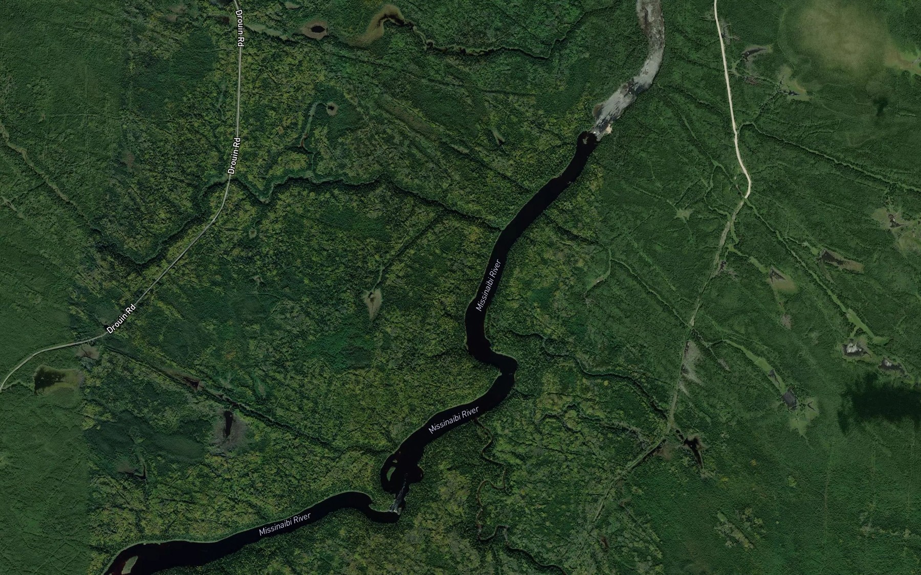 Satellite map of the Staunton Creek