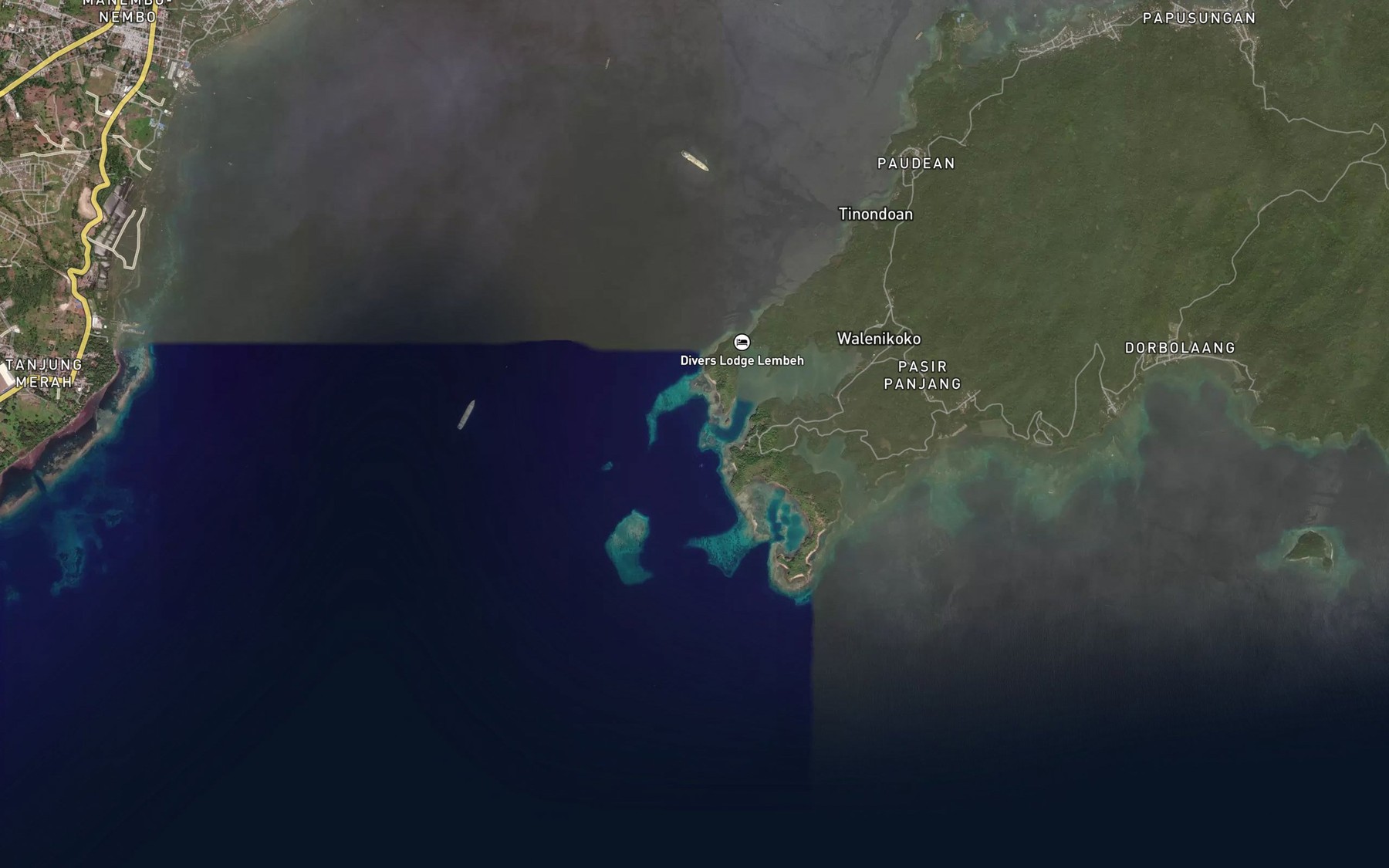 Satellite map of the Labuan Walenikoko