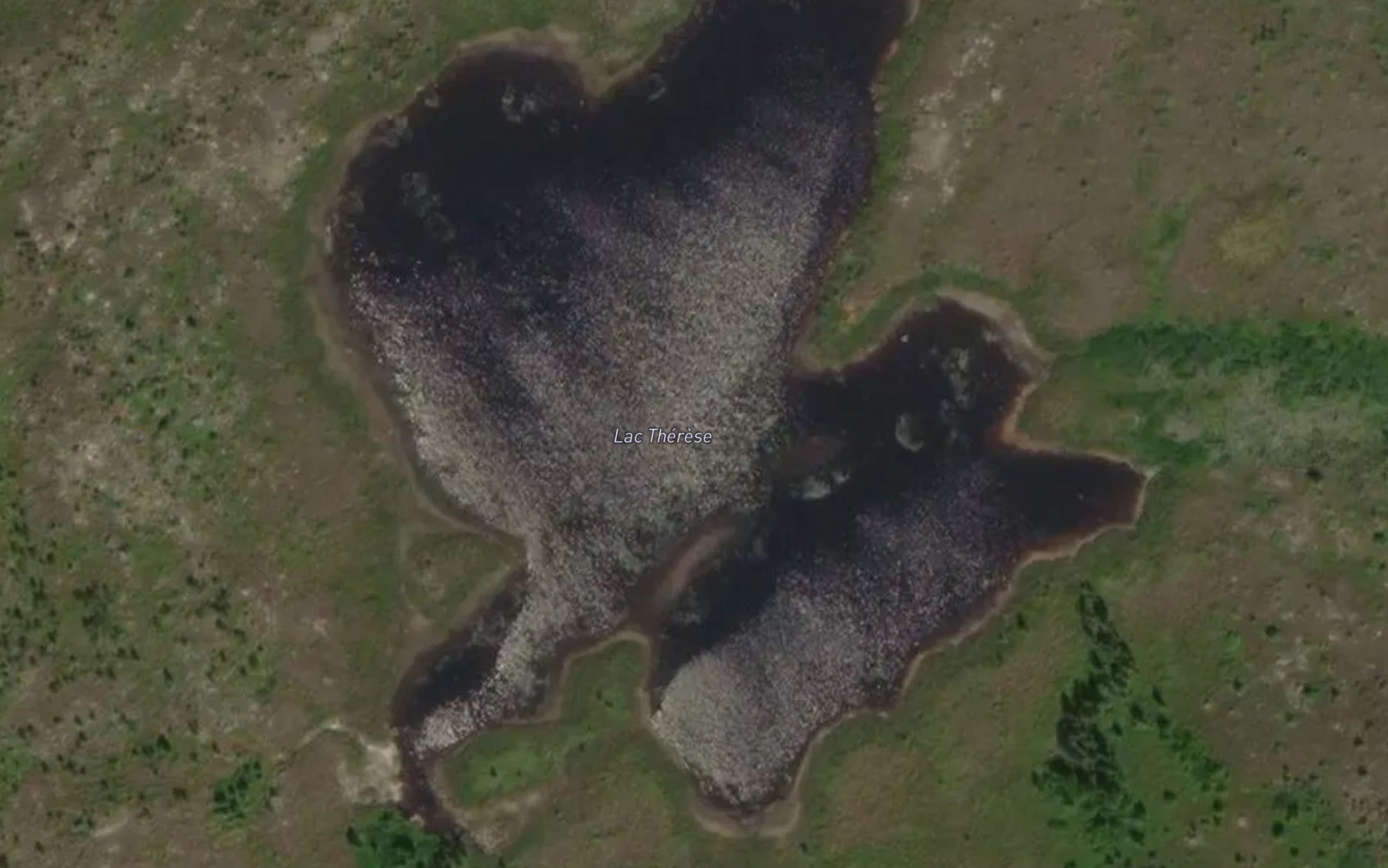 Satellite map of the Lac Therese