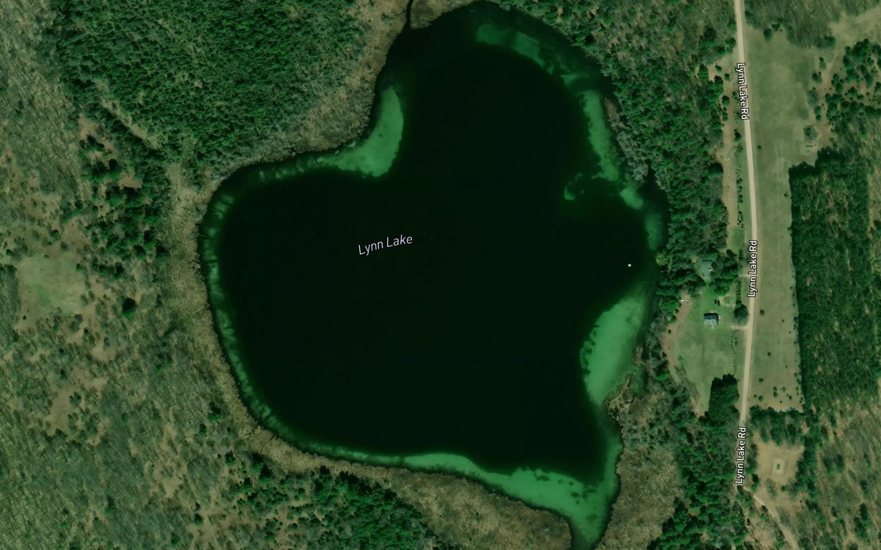 Satellite map of the Lynn Lake