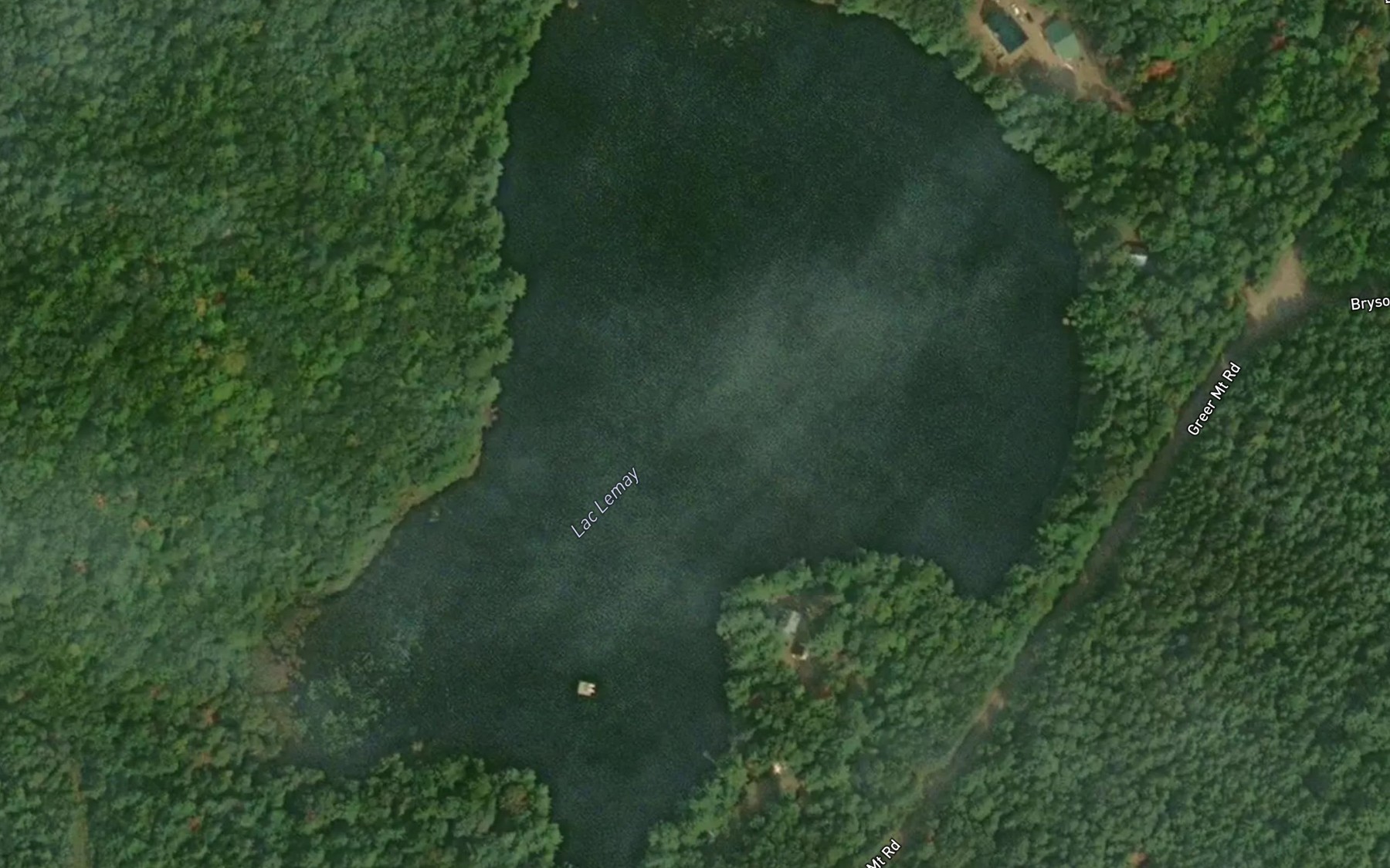 Satellite map of the Lac Lemay