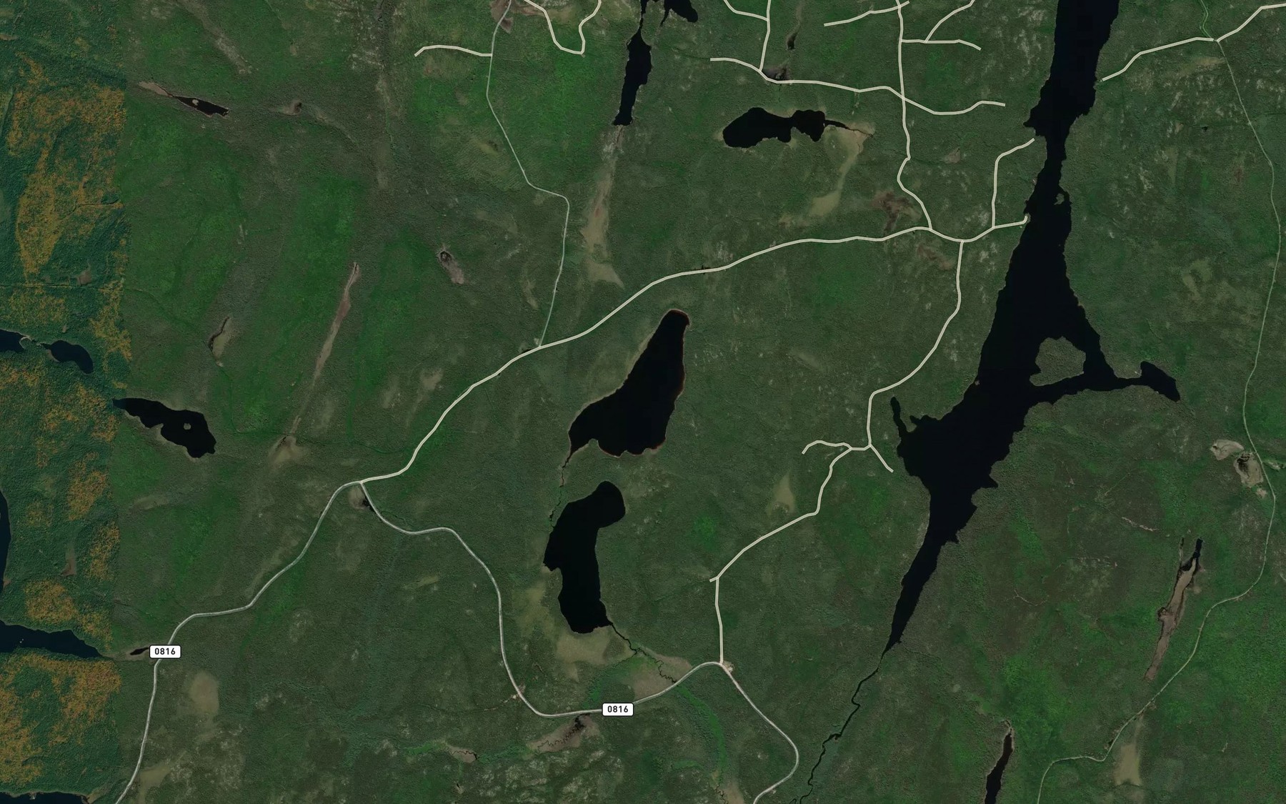 Satellite map of the Lac Fidel