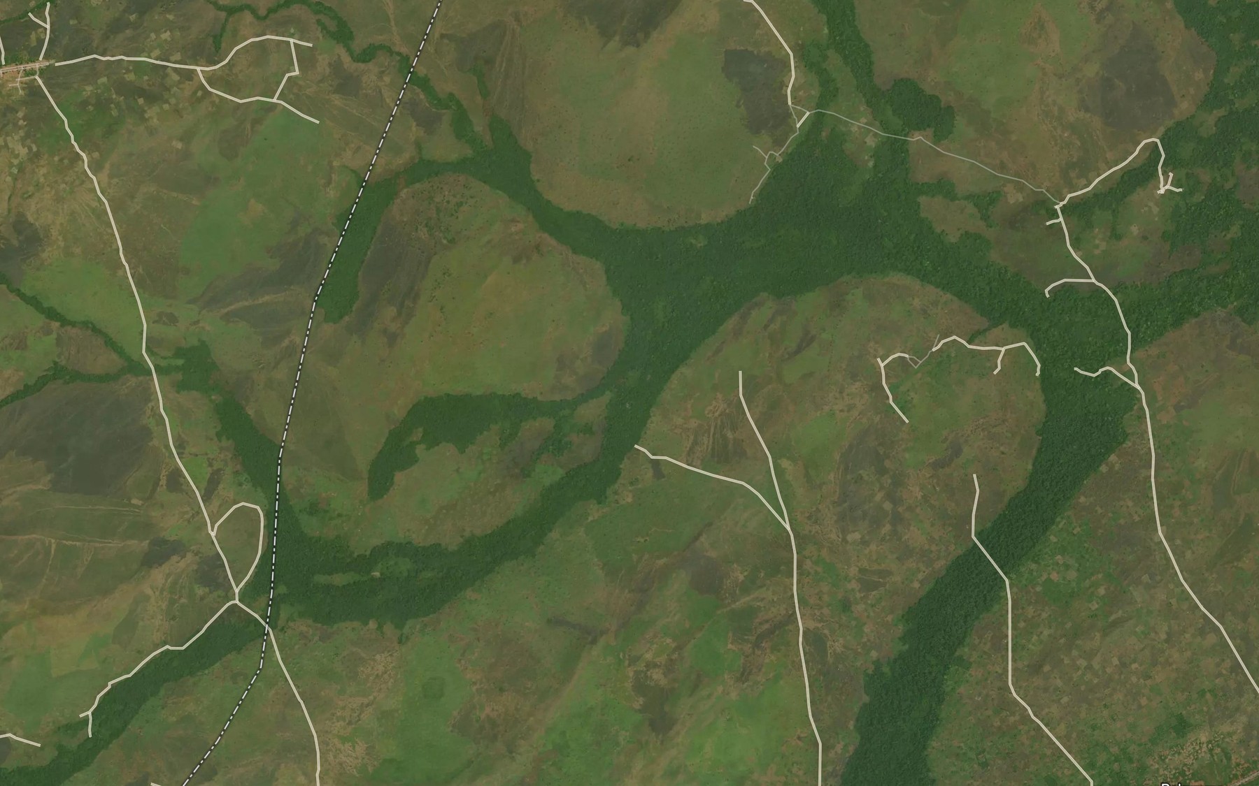 Satellite map of the Dabenga
