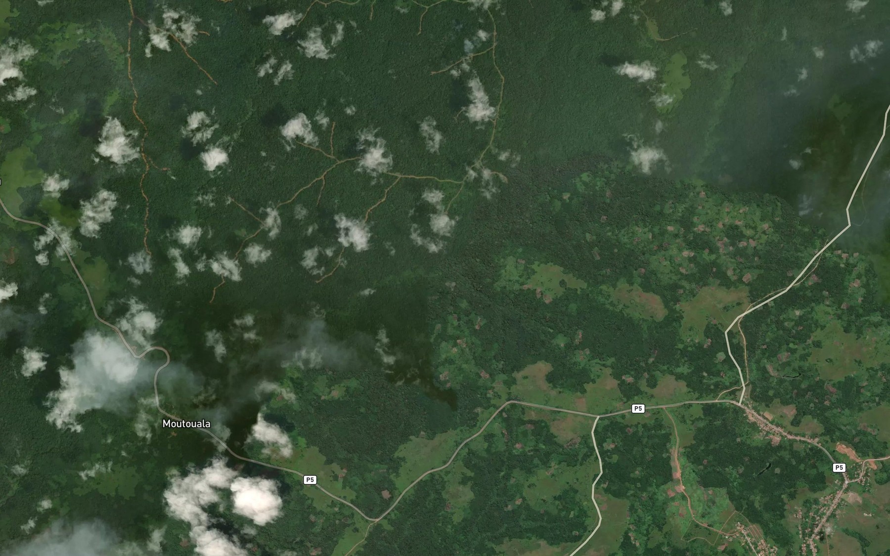 Satellite map of the Mouala