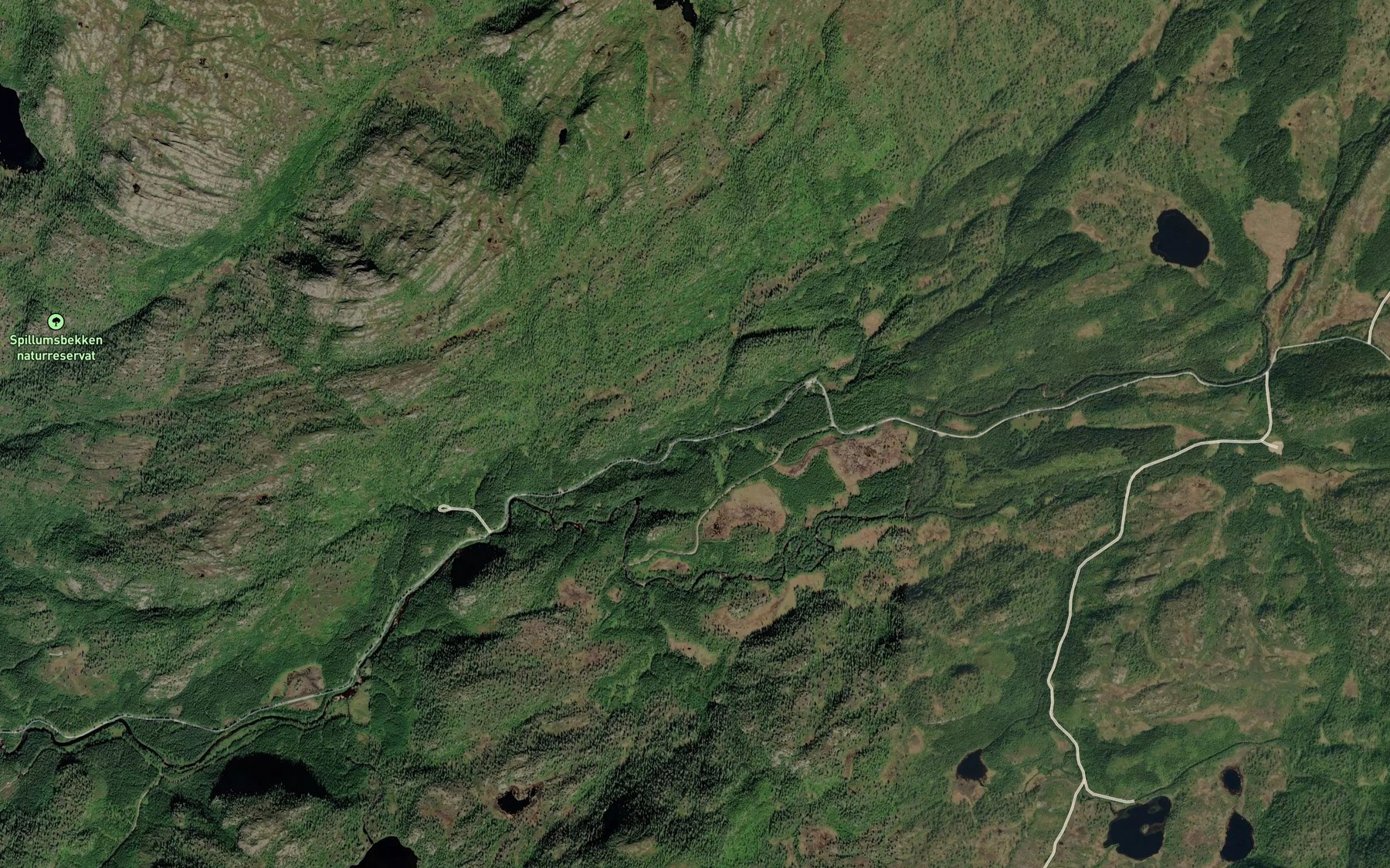 Satellite map of the Vesterogndalsbekken
