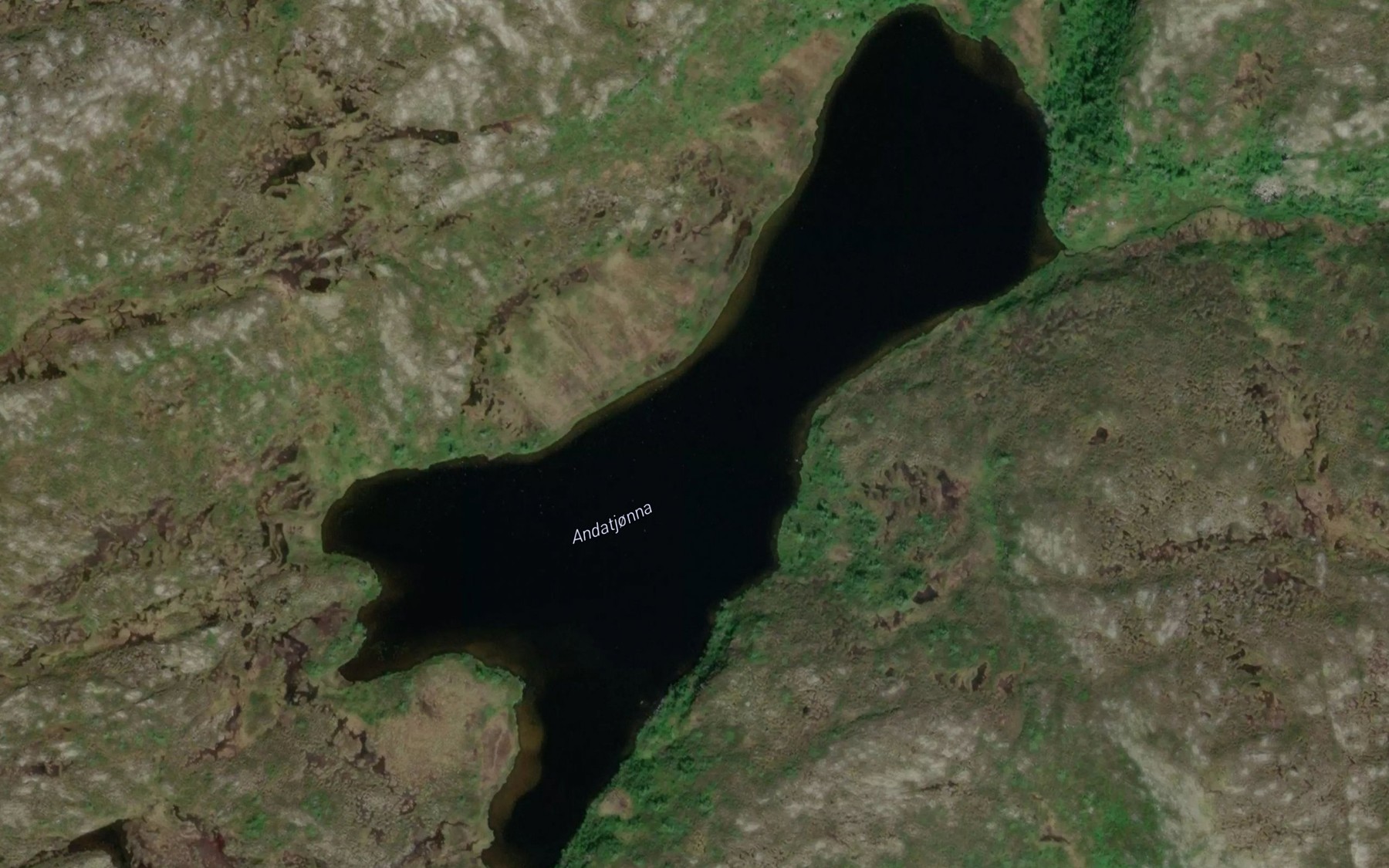 Satellite map of the Andatjorna