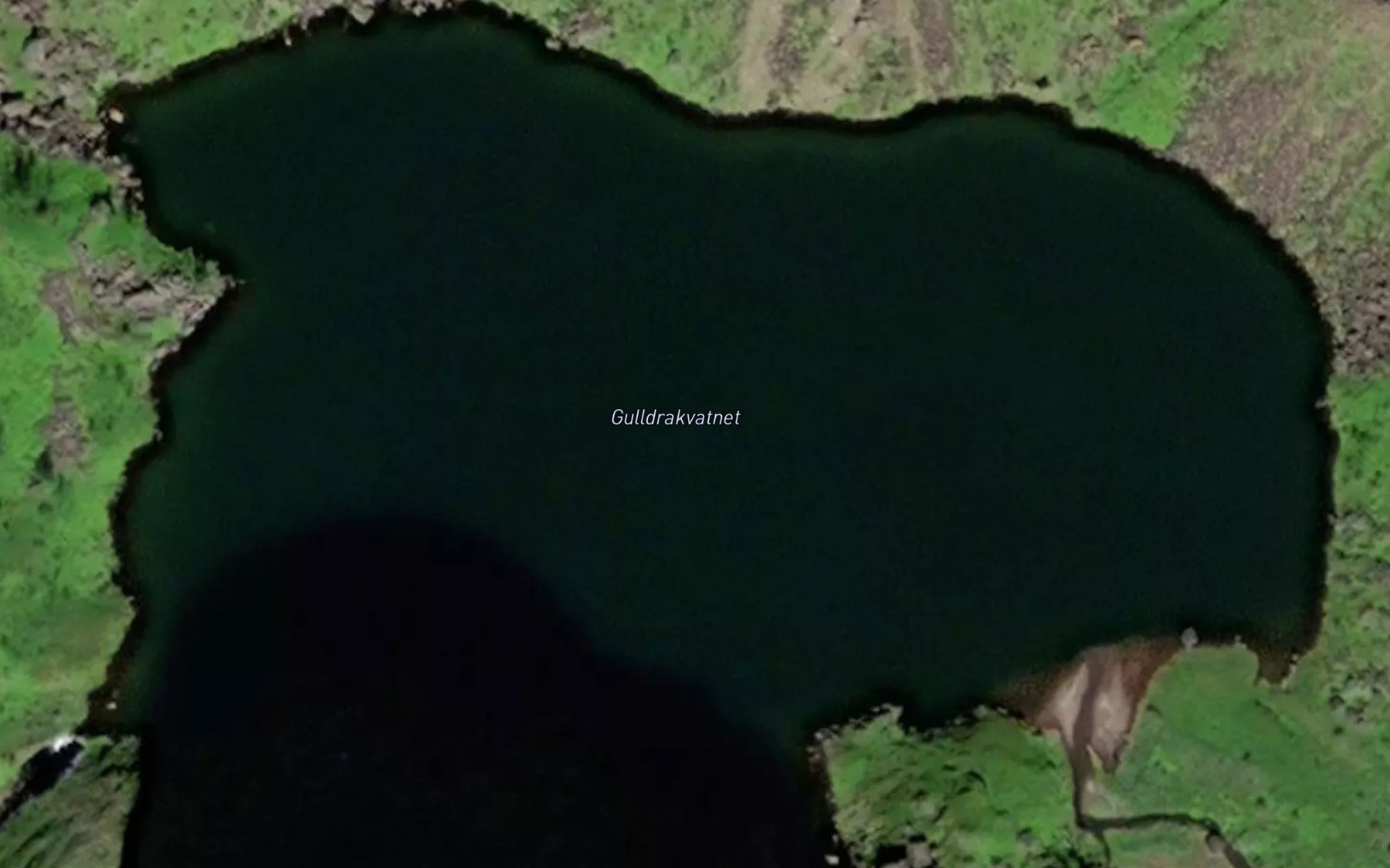 Satellite map of the Guldragvatnet