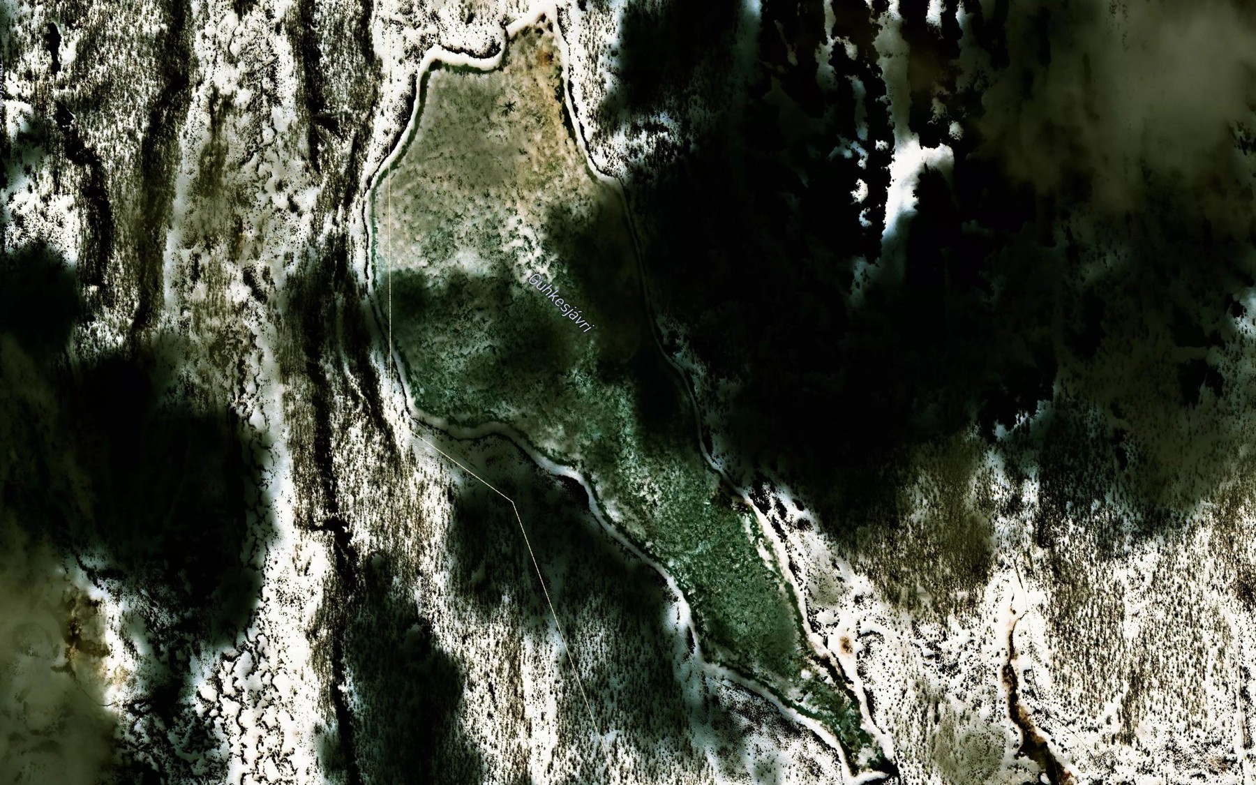 Satellite map of the Gukkesjavri