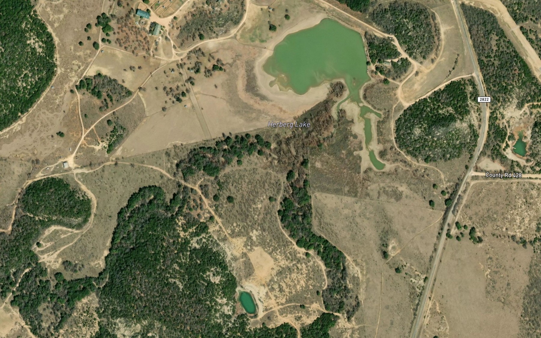 Satellite map of the Herberg Lake