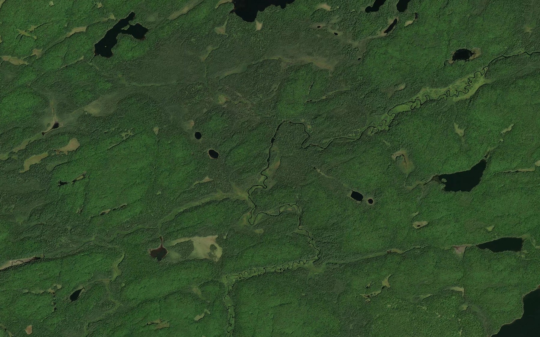 Satellite map of the Gibson Creek