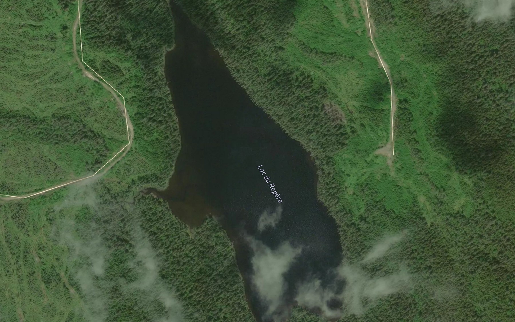 Satellite map of the Lac du Repere