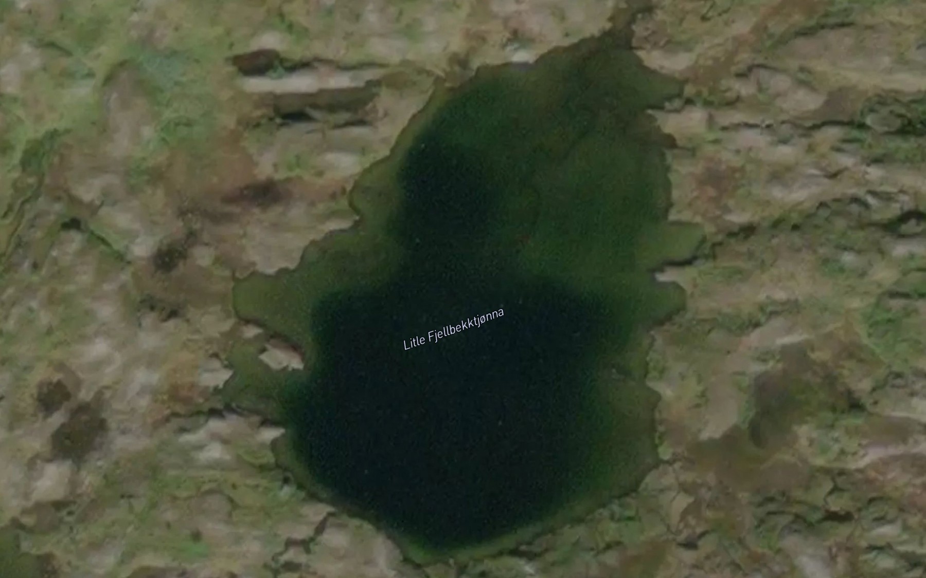 Satellite map of the Fjellbekktjorna,l