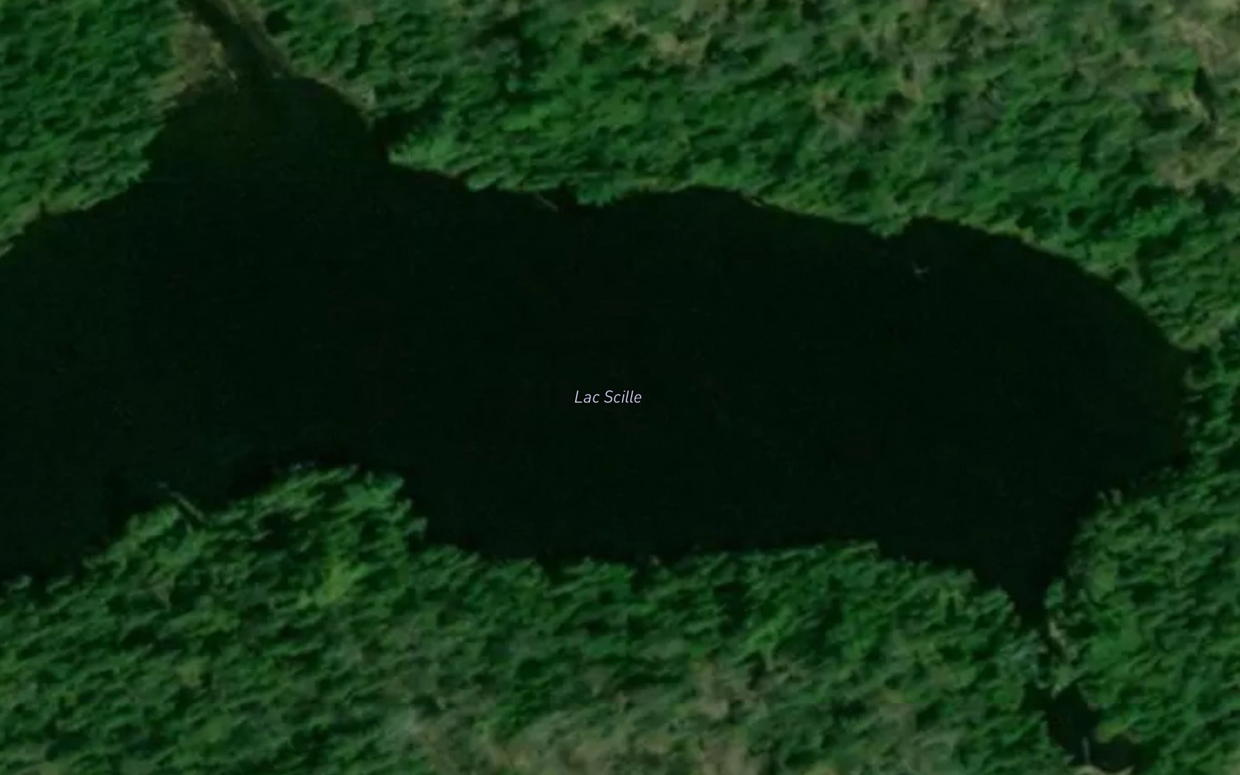Satellite map of the Lac Scille