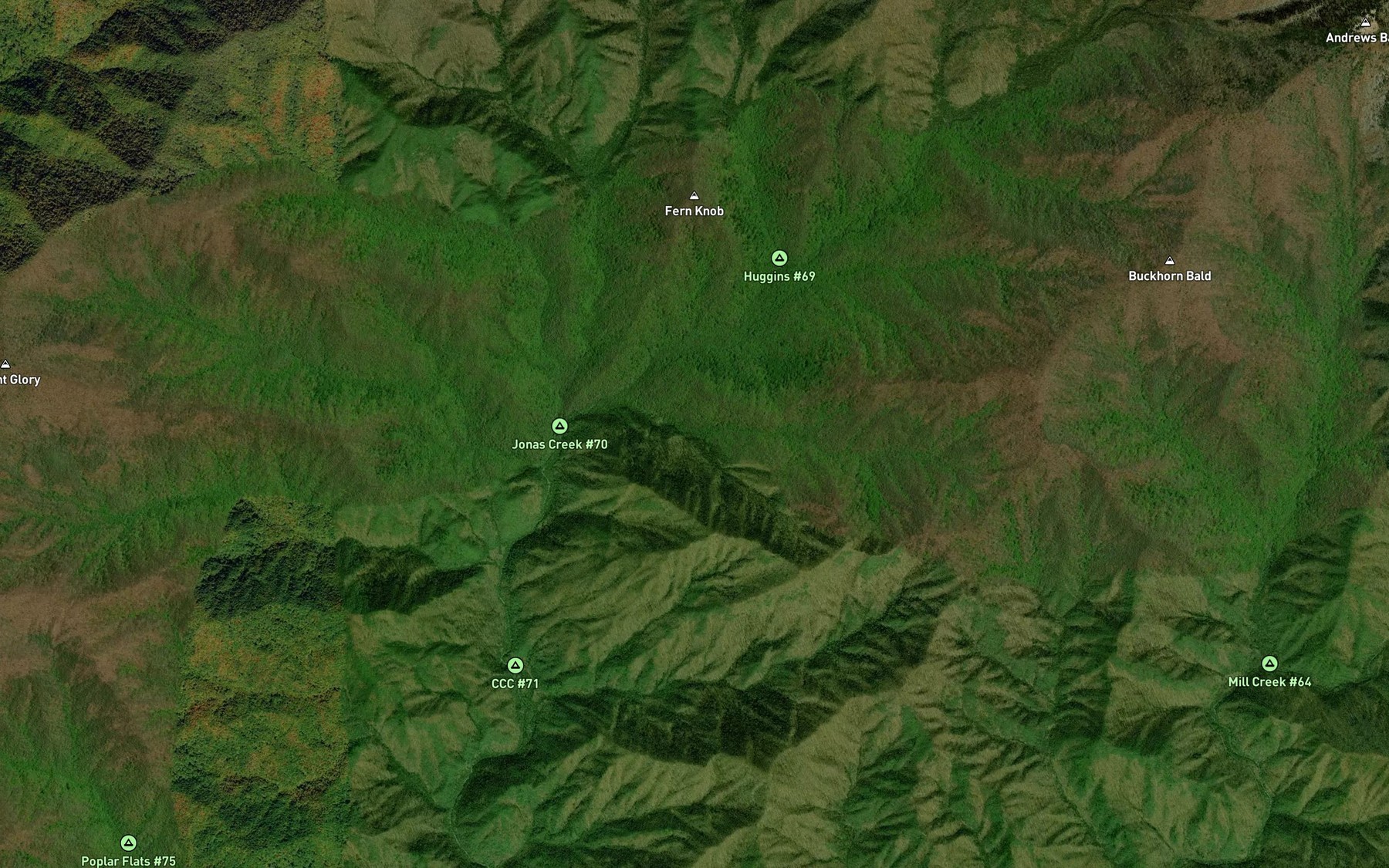 Satellite map of the Noyah Branch