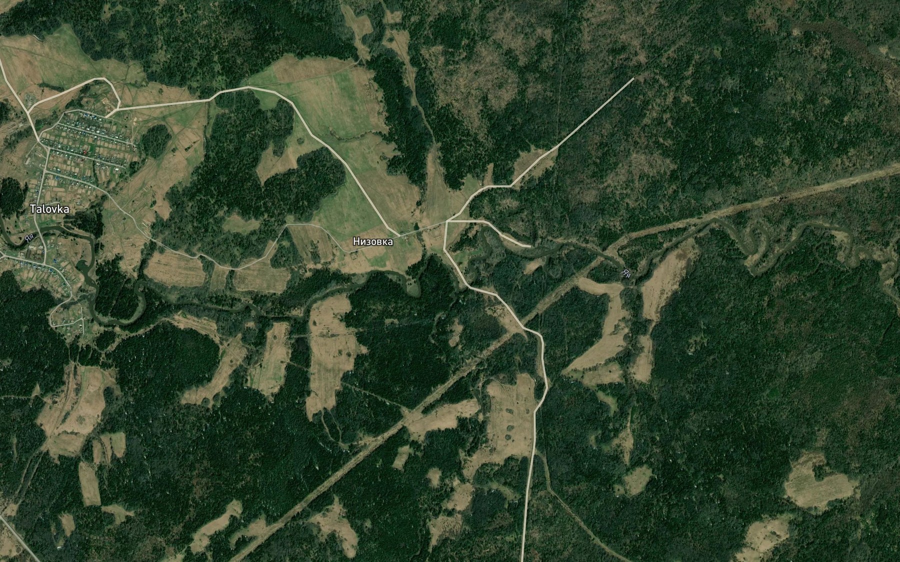 Satellite map of the Borodovka