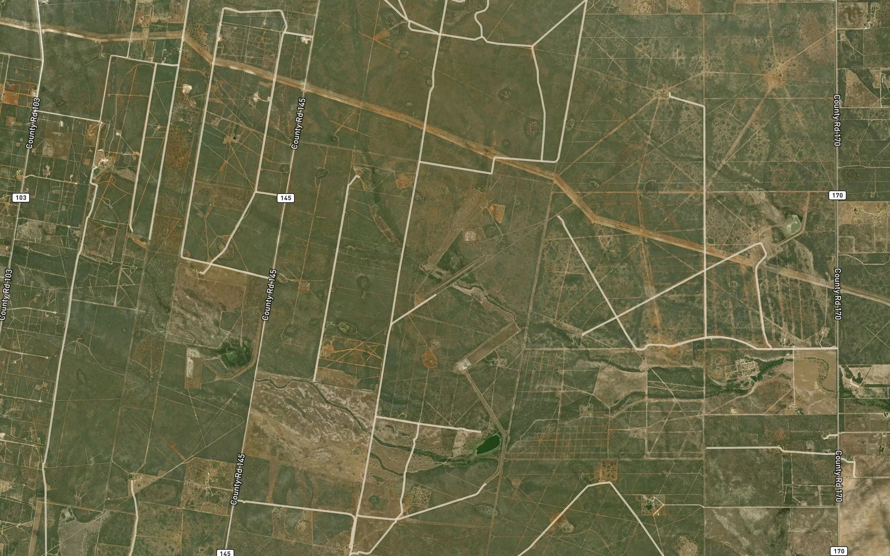 Satellite map of the Soil Conservation Service Site 8 Reservoir
