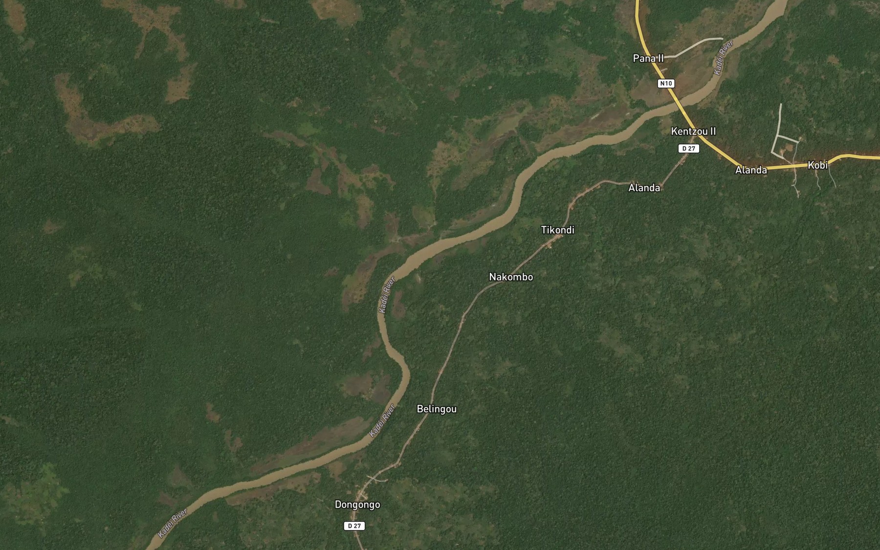 Satellite map of the Bosoum