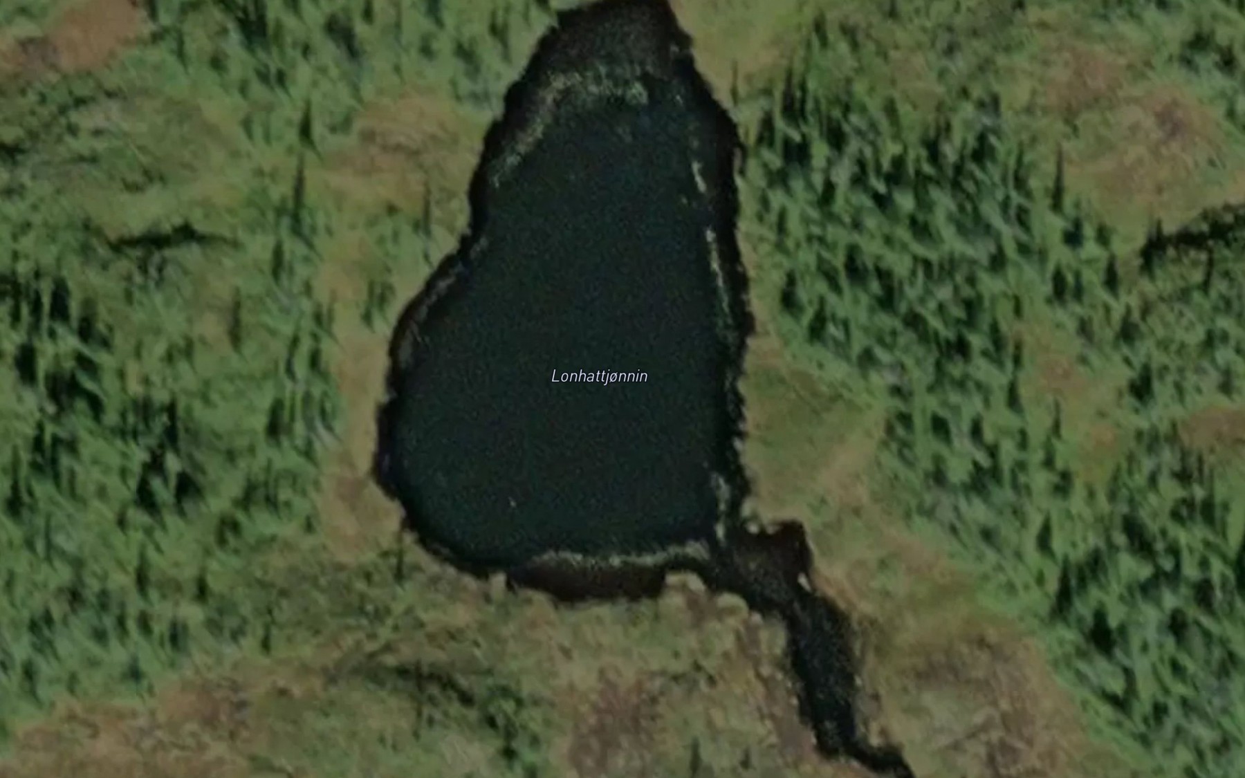 Satellite map of the Lonhattjonnin