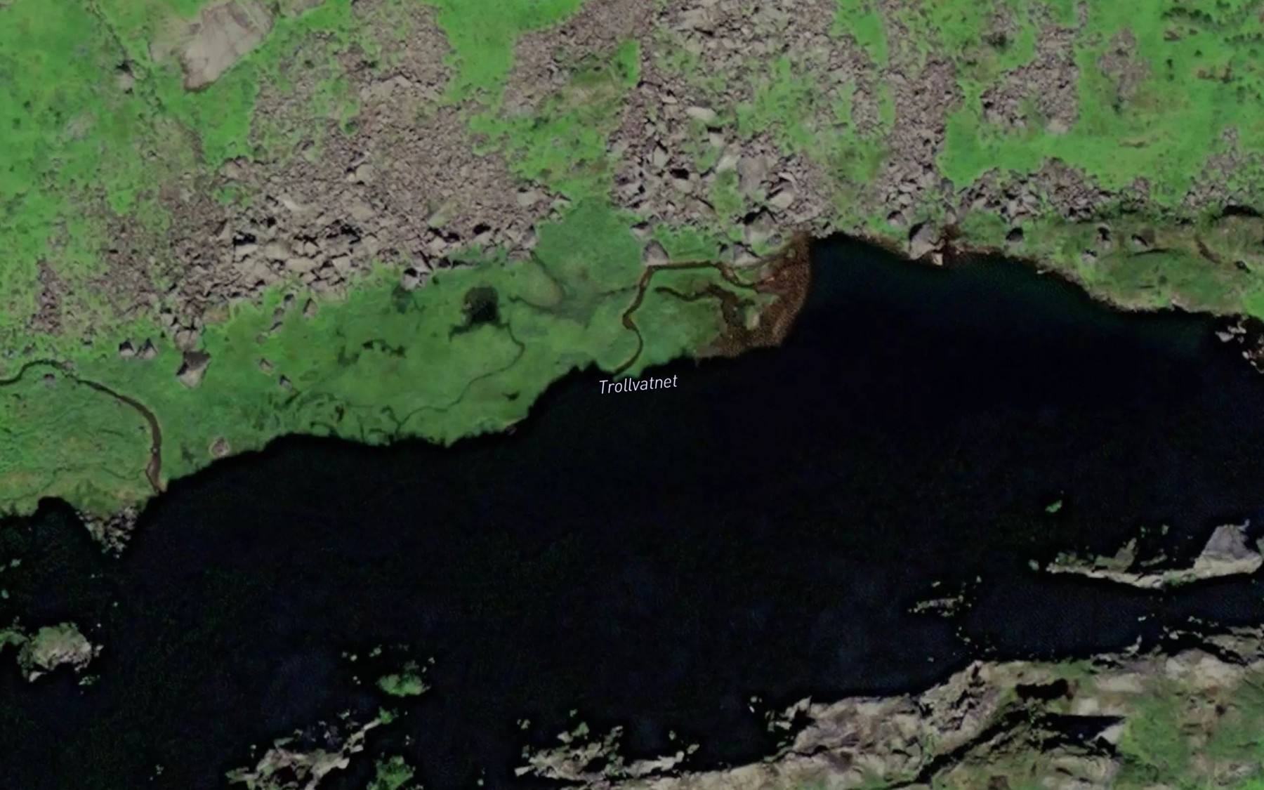 Satellite map of the Trollvatnet