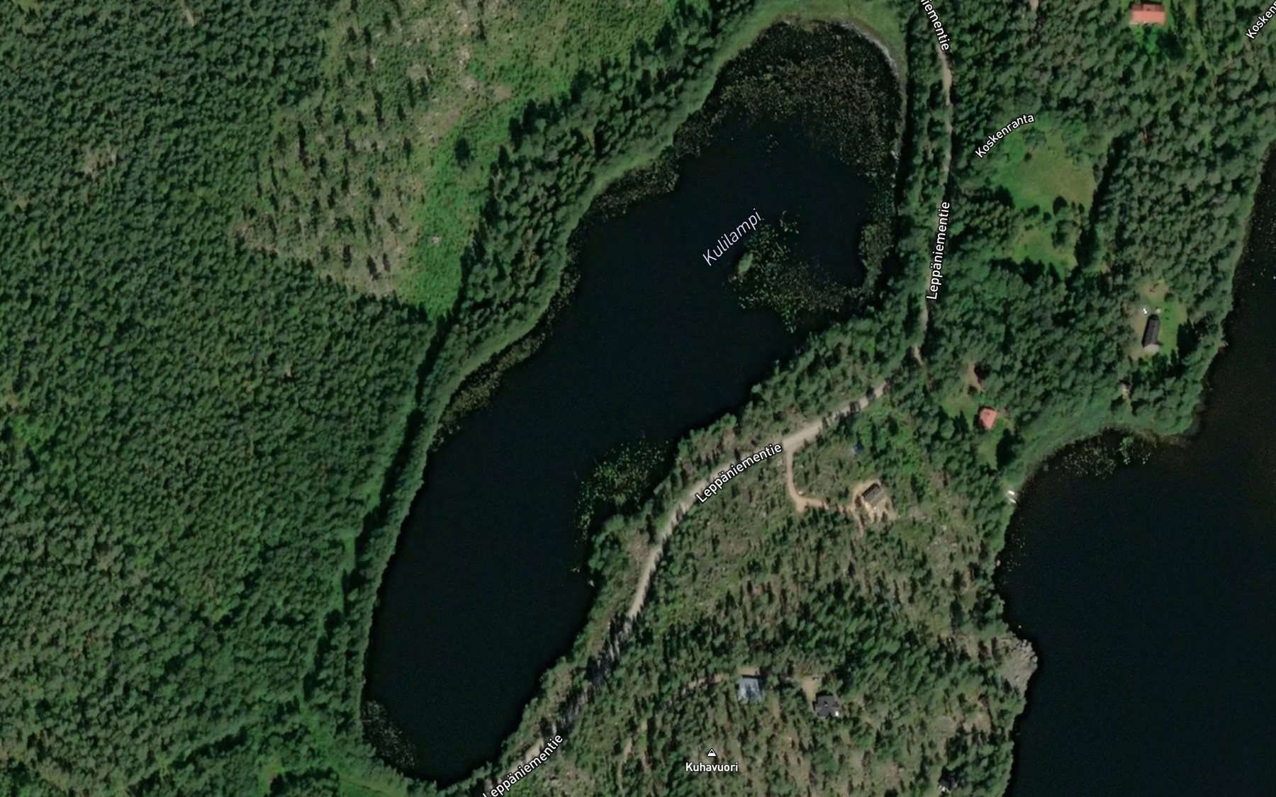 Satellite map of the Kulilampi