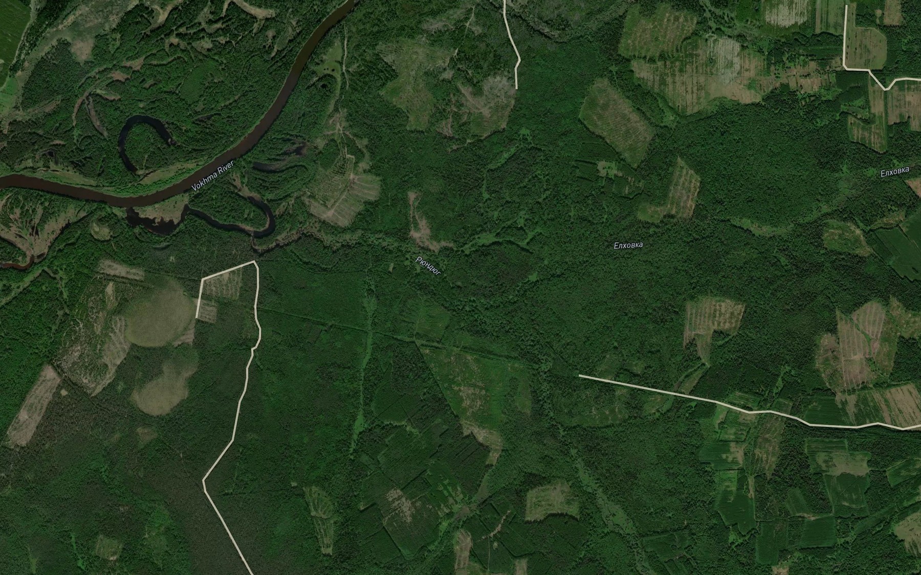 Satellite map of the Ryundyug