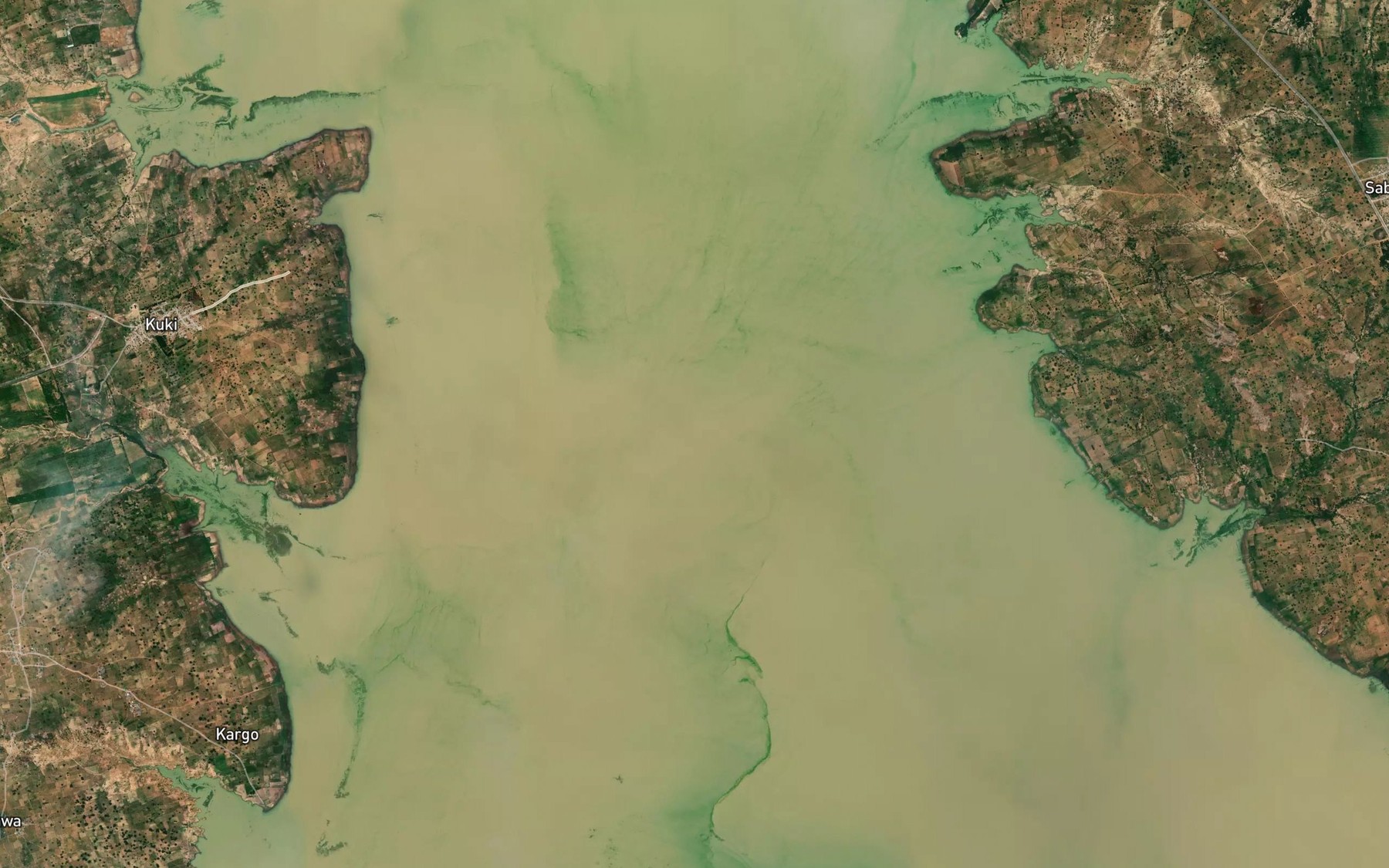 Satellite map of the River Rogu Rogu