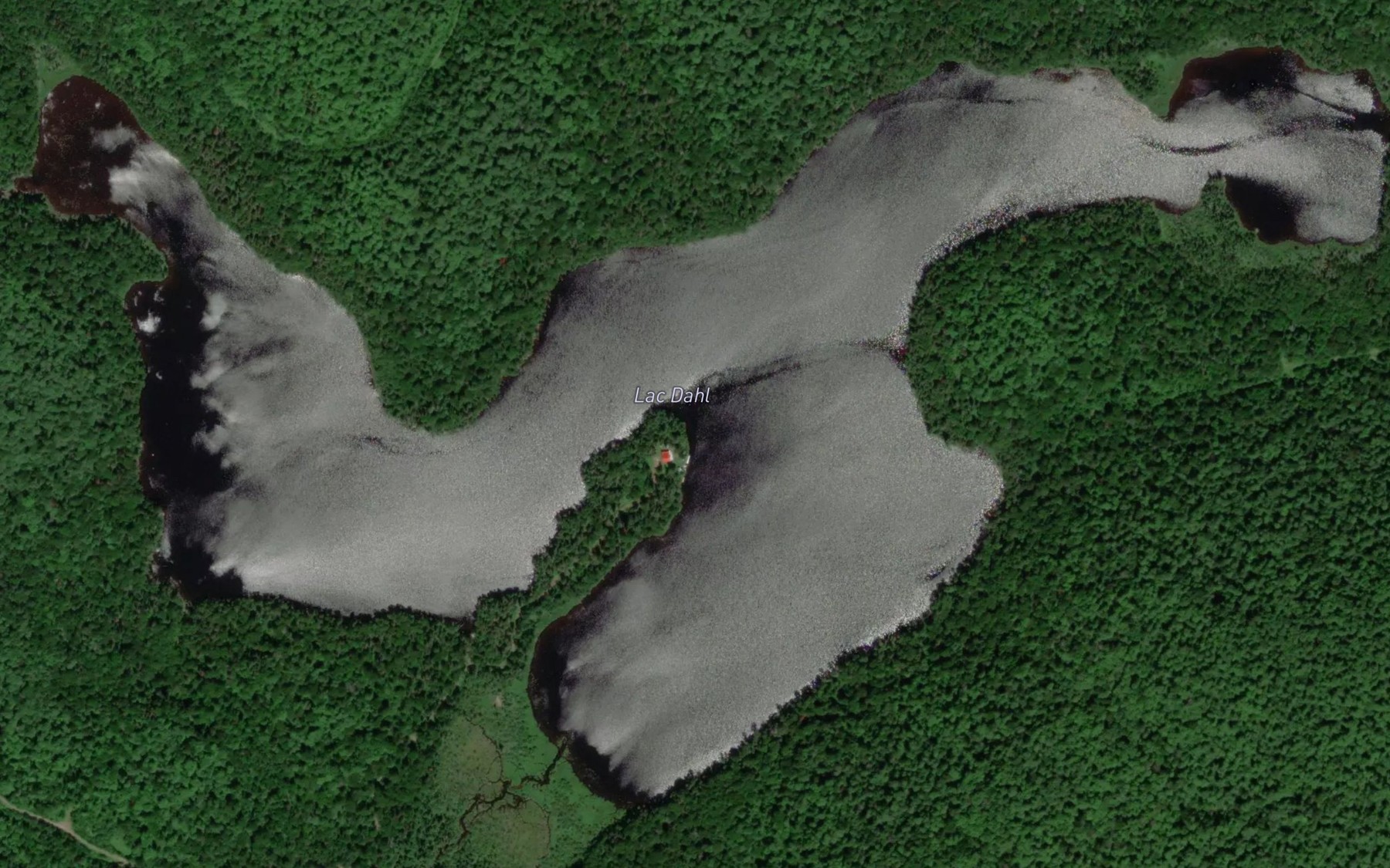 Satellite map of the Lac Dahl