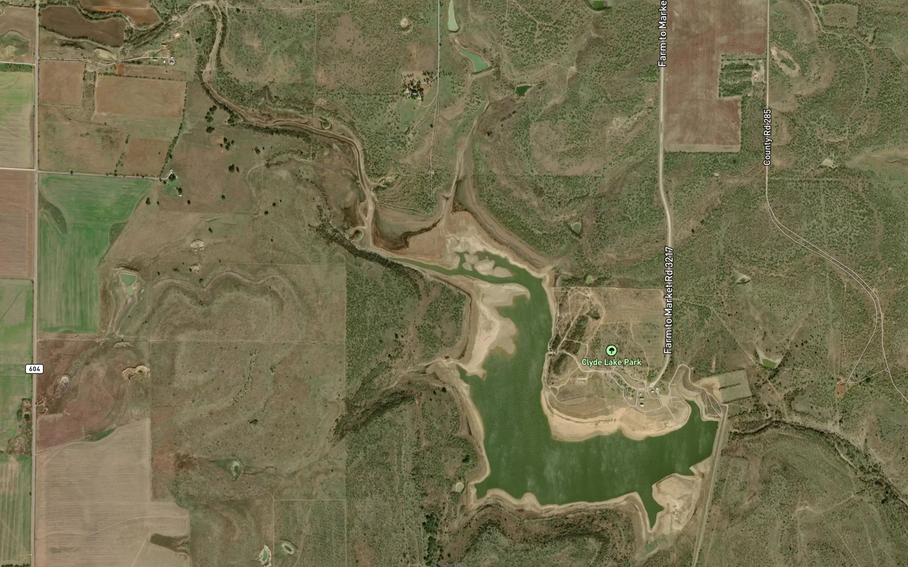 Satellite map of the Soil Conservation Service Site 7 Reservoir