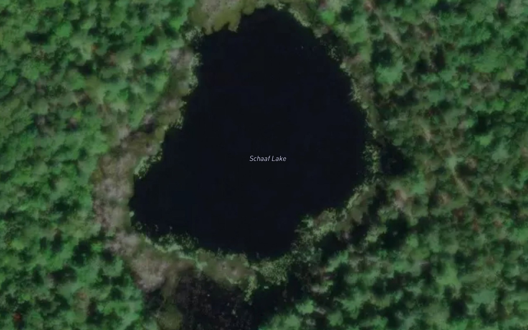 Satellite map of the Schaaf Lake