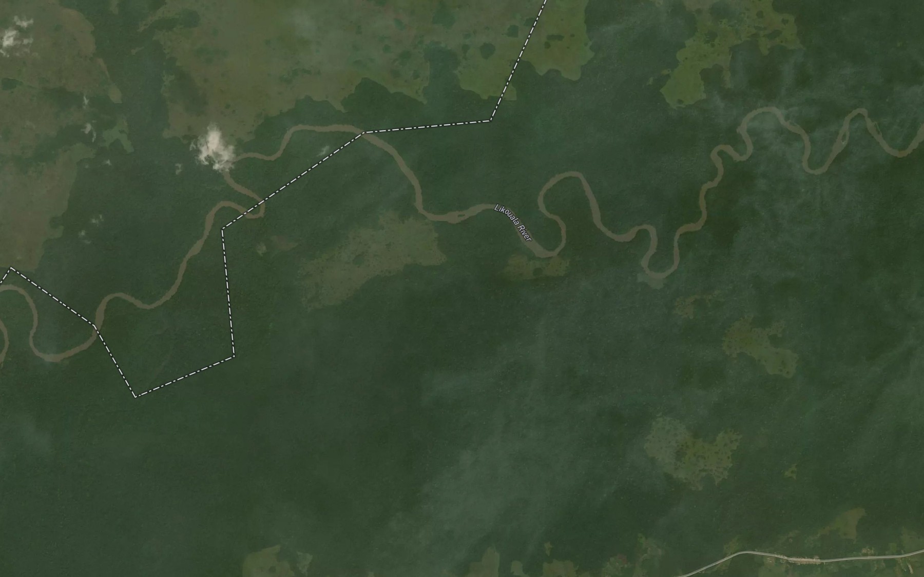 Satellite map of the Zembili