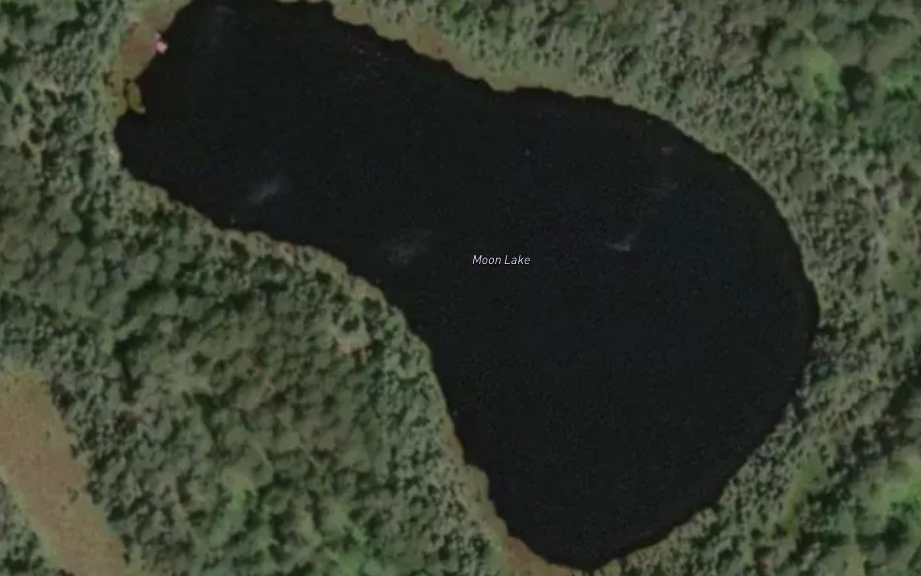 Satellite map of the Moon Lake
