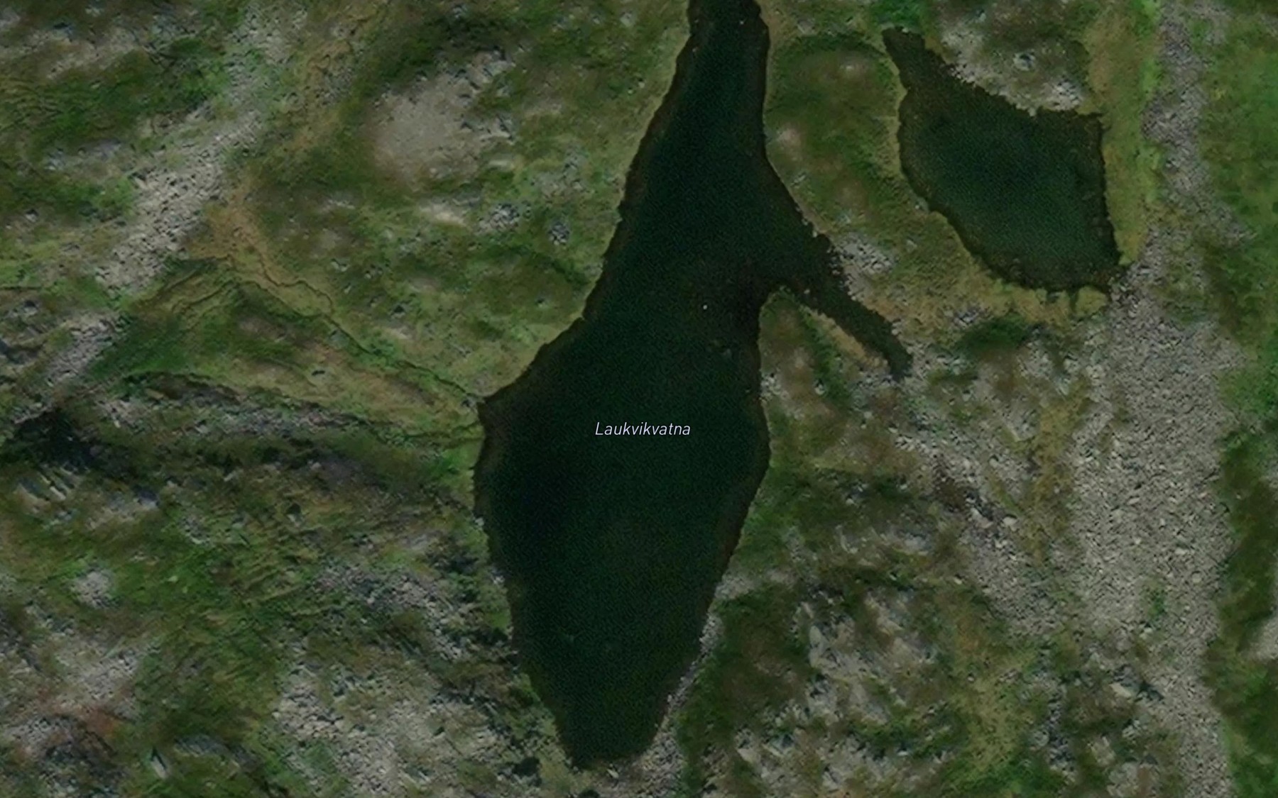 Satellite map of the Laukvikvatna