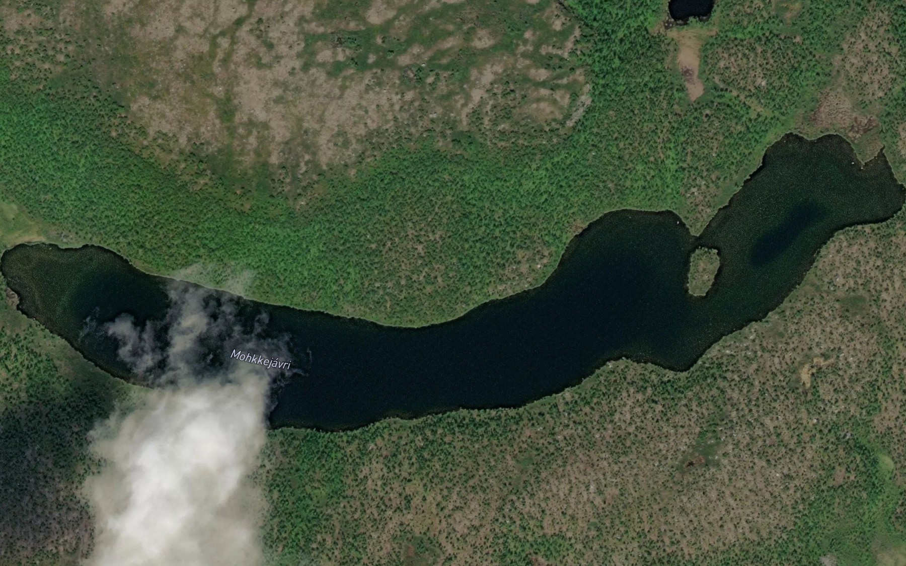 Satellite map of the Makkejavri