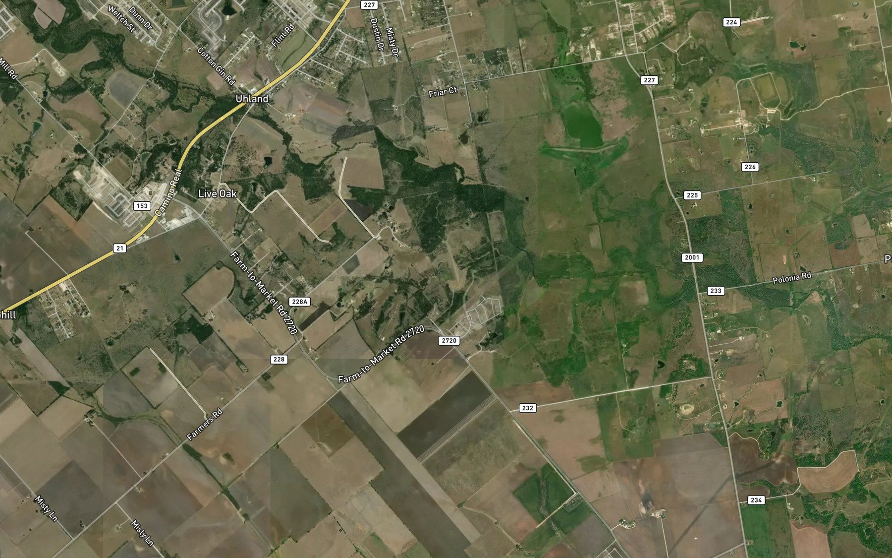 Satellite map of the Soil Conservation Service Site 8 Reservoir