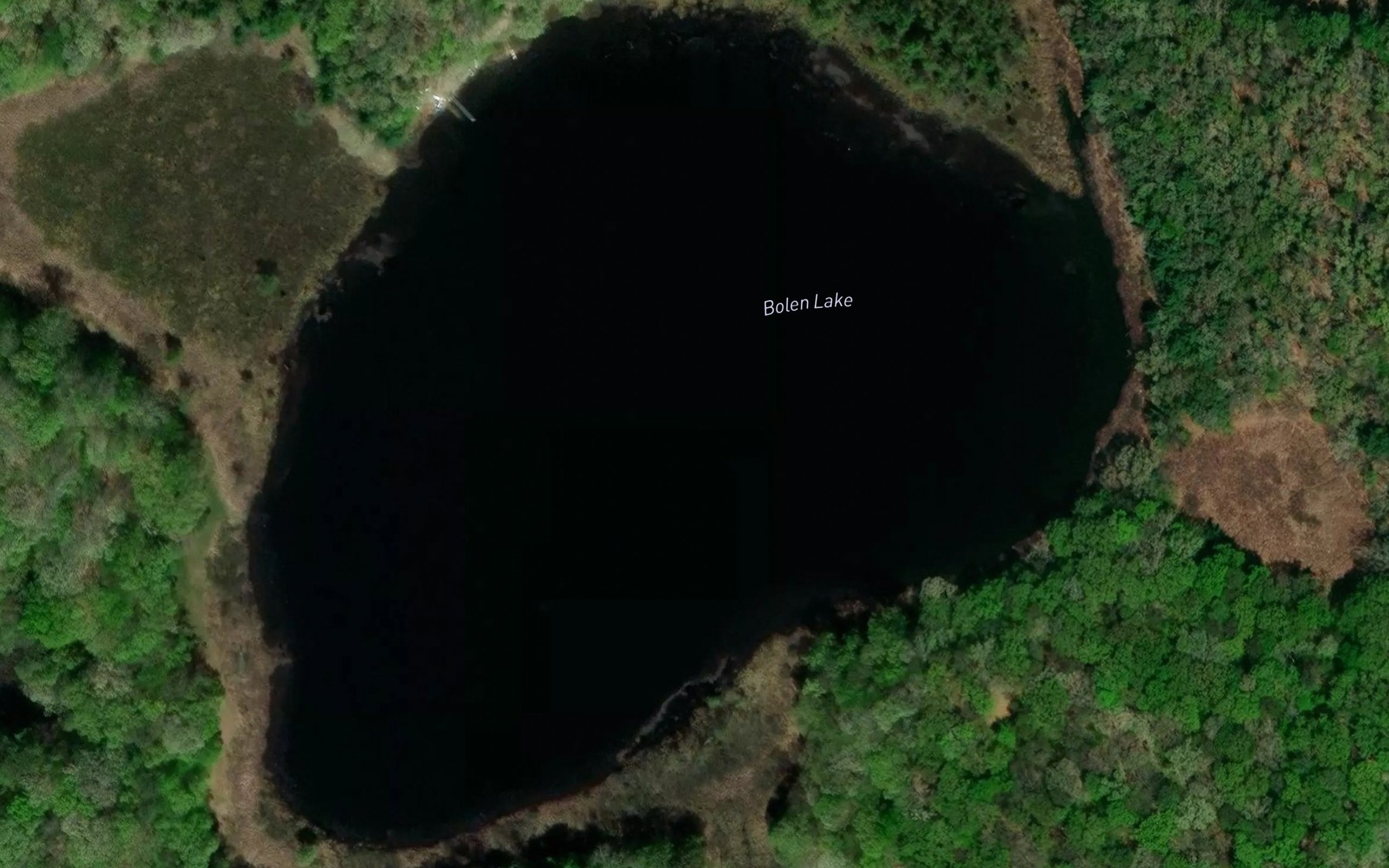 Satellite map of the Bolen Lake