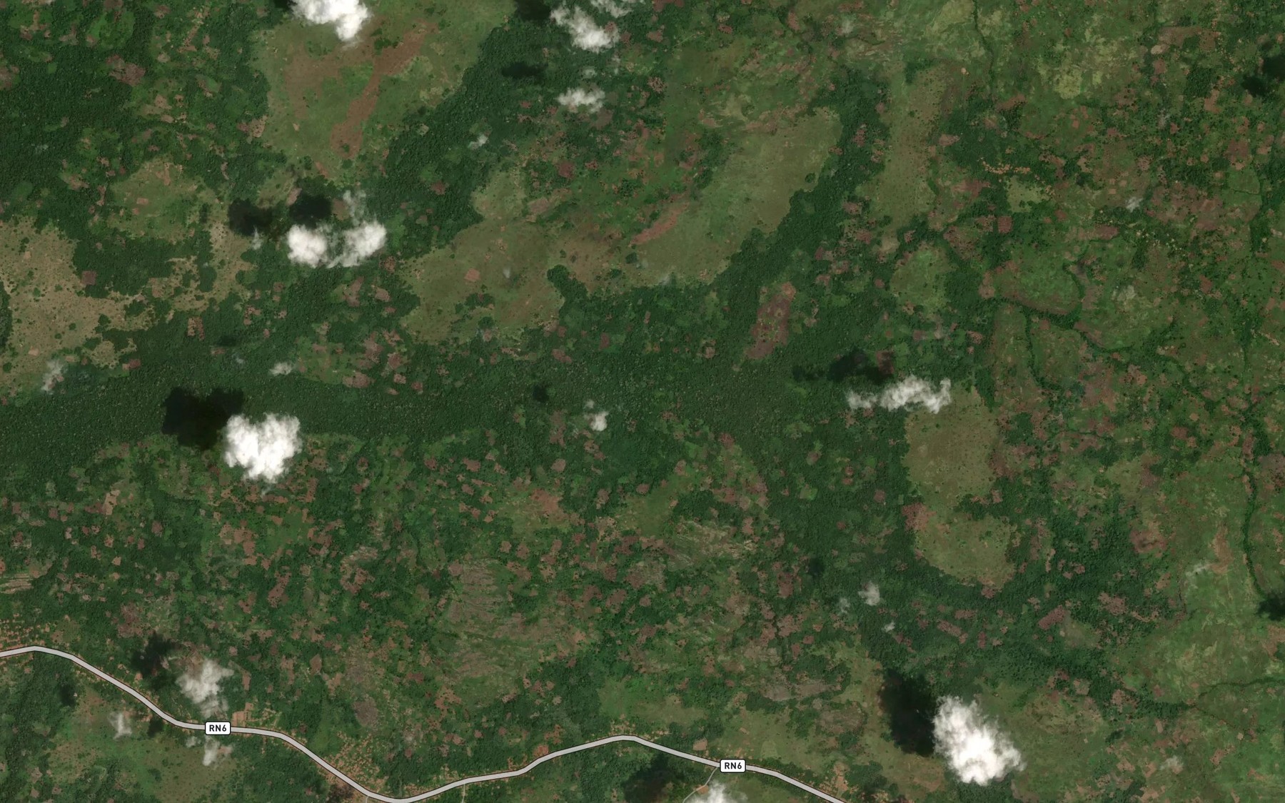 Satellite map of the Djombo