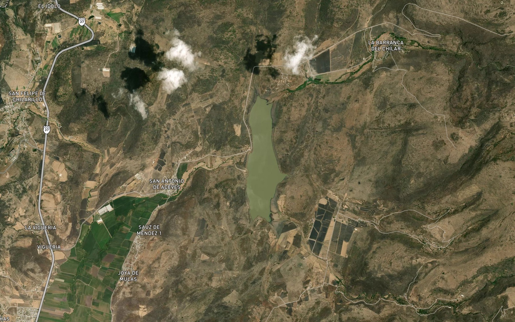 Satellite map of the Mariano Abasolo