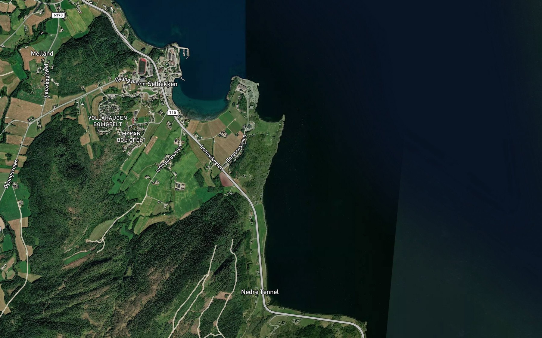 Satellite map of the Ratvika