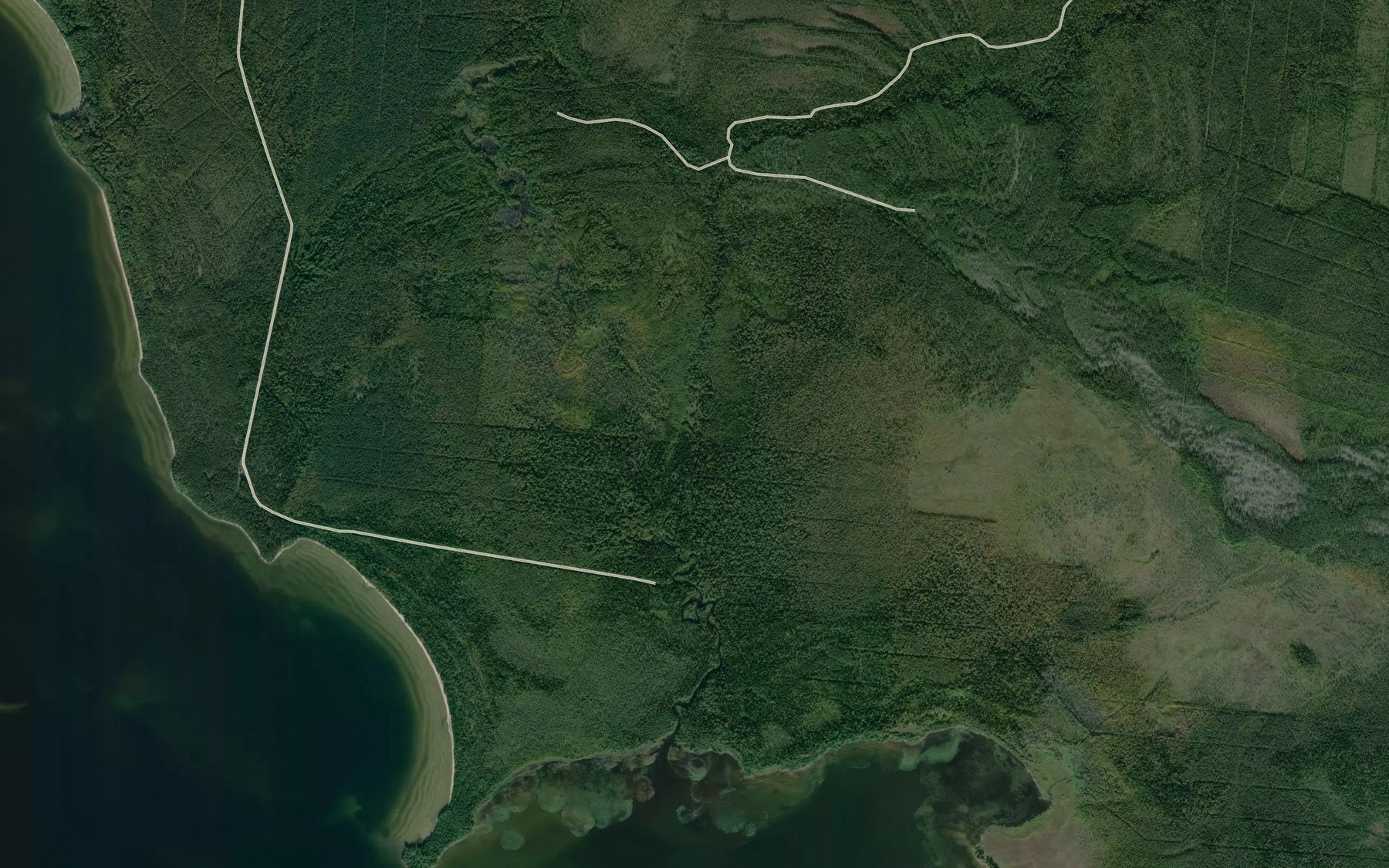 Satellite map of the Arezhma