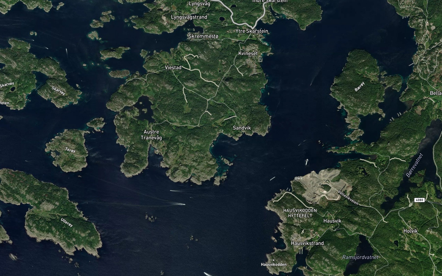 Satellite map of the Sondre Kalevika