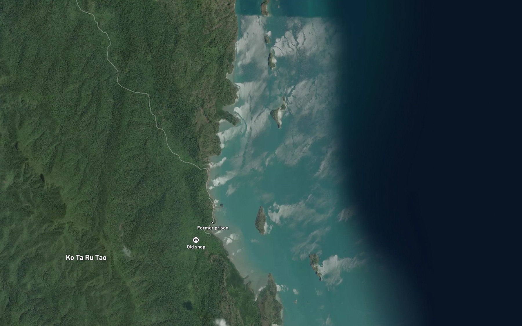 Satellite map of the Ao Talo Wao