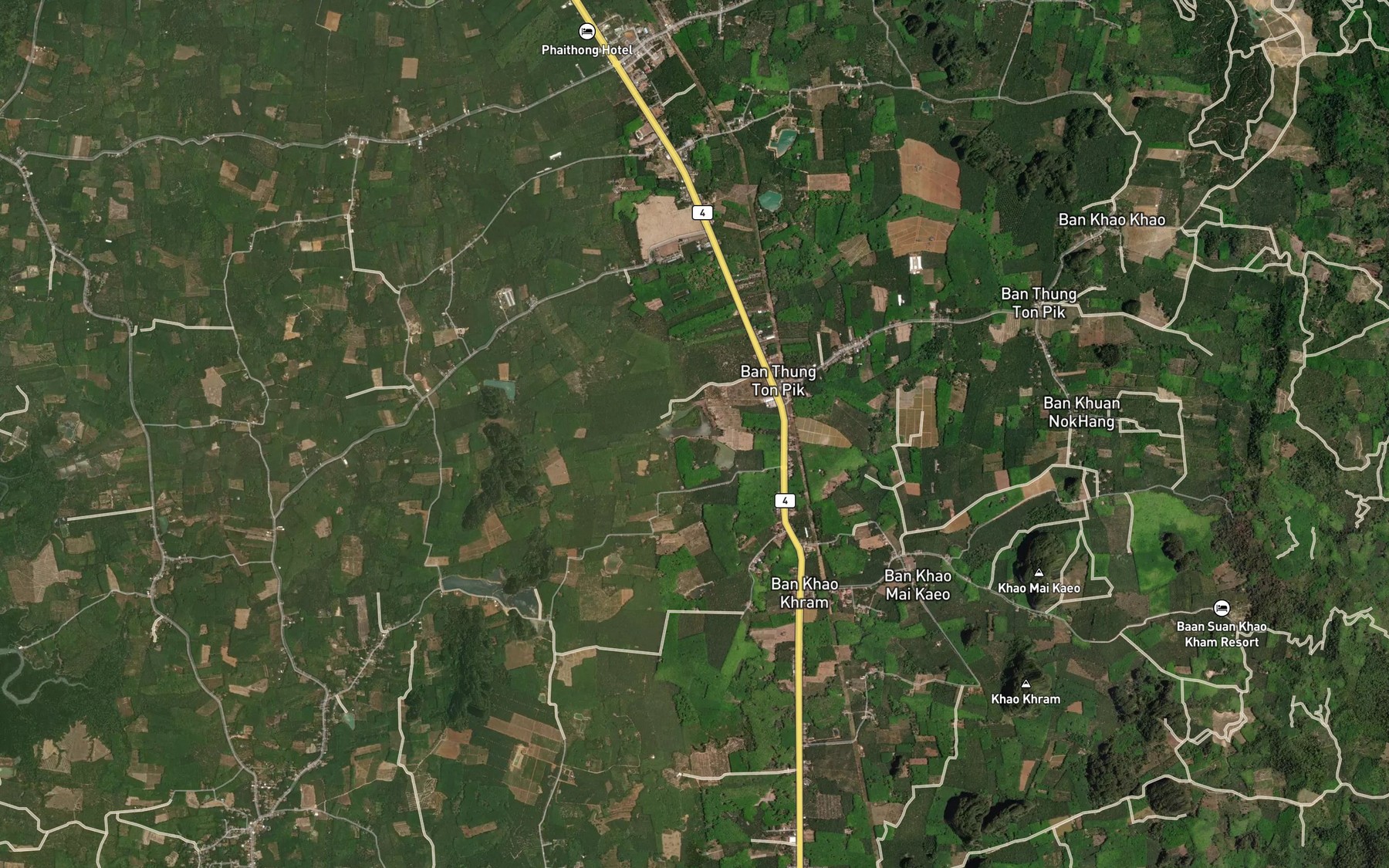 Satellite map of the Nong Yao Yai