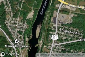 Satellite map of the Whitney Brook