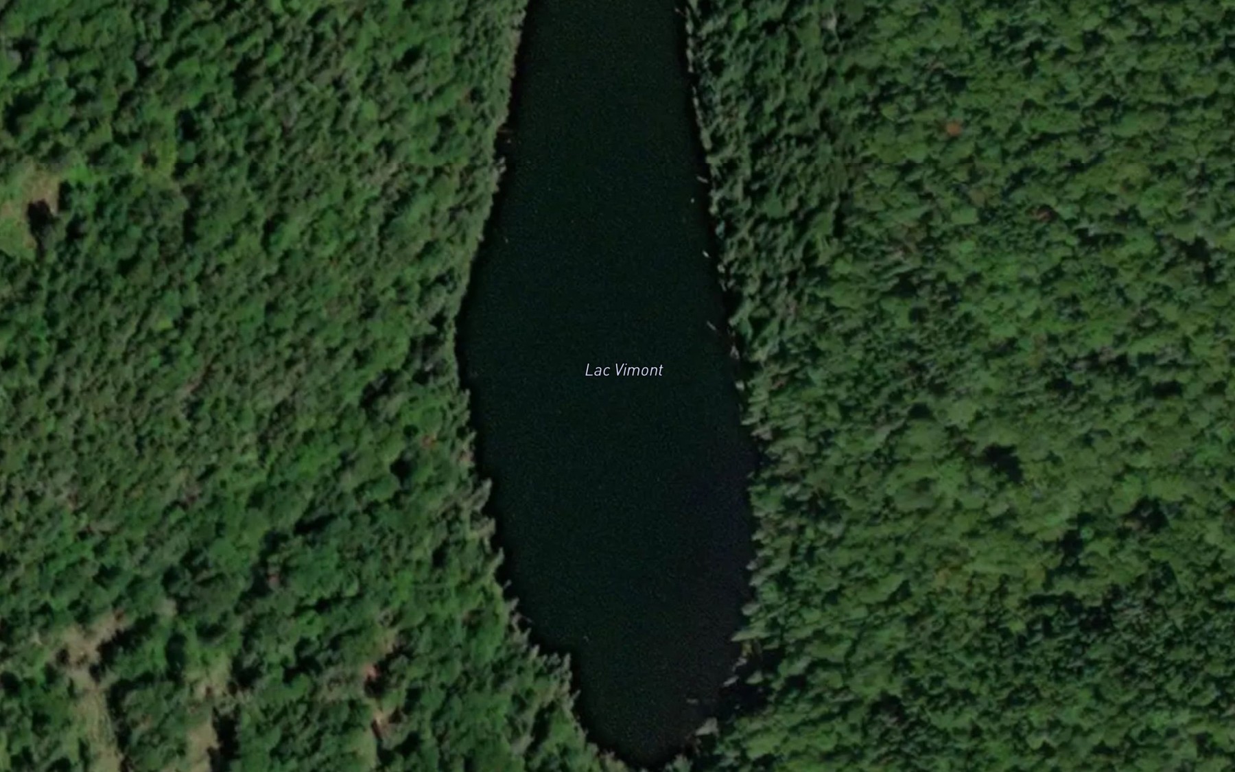 Satellite map of the Lac Vimont